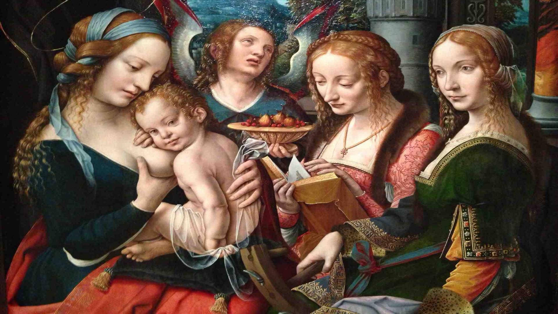Madonna con Bambino e sante, 1920x1080 1080p, PC