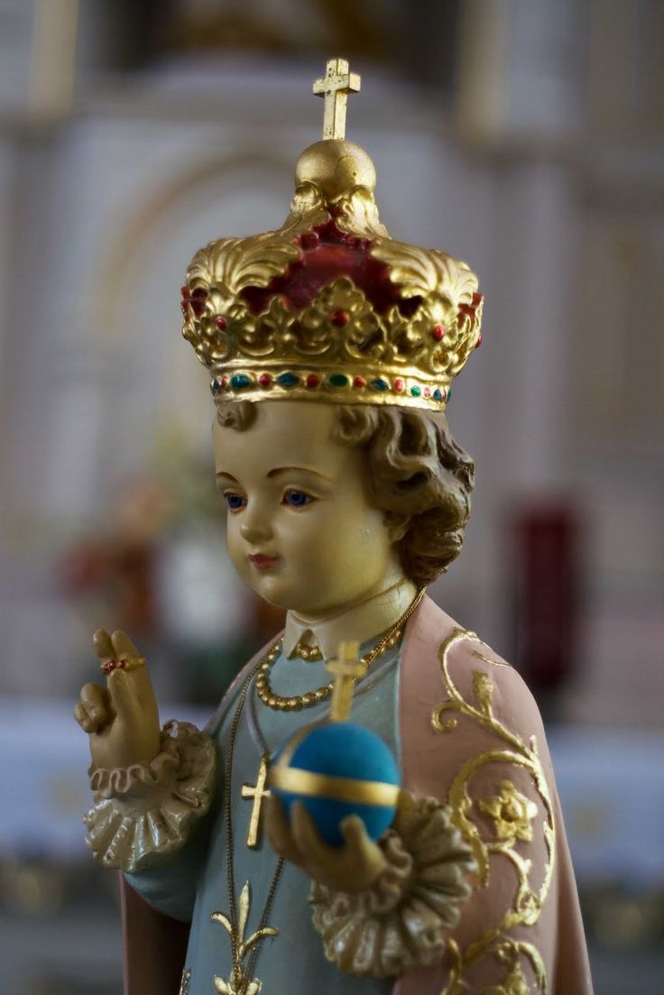 Statua Gesù Bambino con corona, 736x1103 Verticale, Mobile