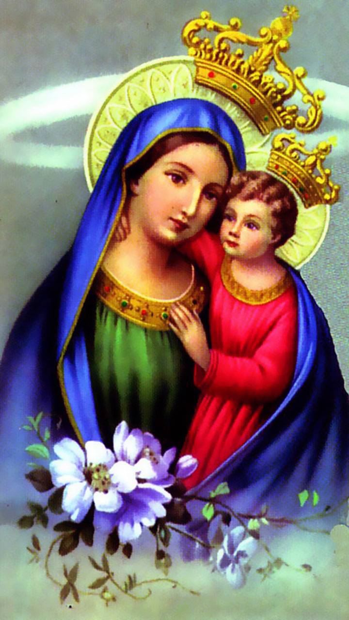 Madonna con Gesù Bambino, 720x1280 Full HD Verticale, Smartphone