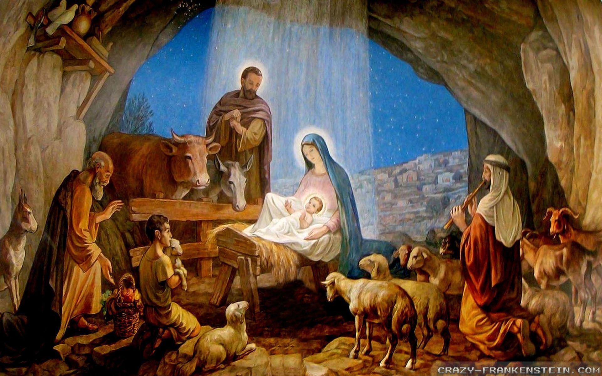 Natività Gesù Bambino presepe, 1920x1200 Full HD+, iMac
