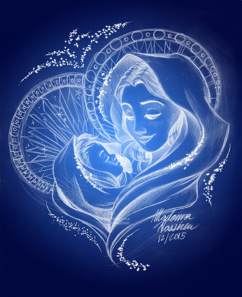 Madonna con Gesù Bambino disegno, 808x988 Verticale, Mobile