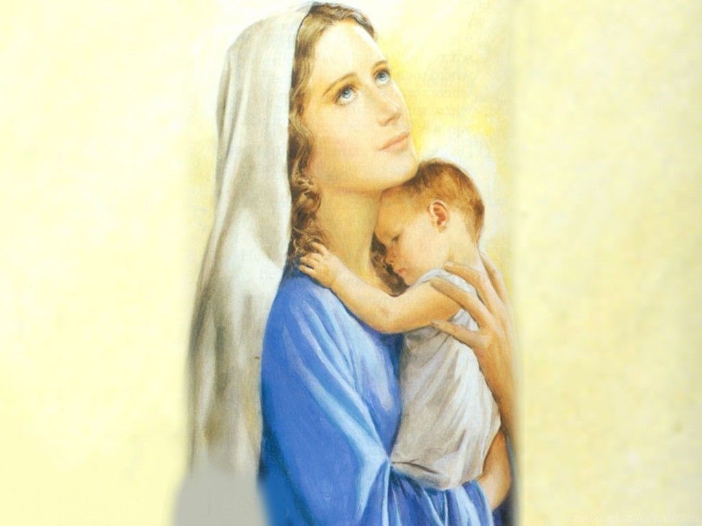 Maria con Gesù Bambino, 1024x768 HD, PC