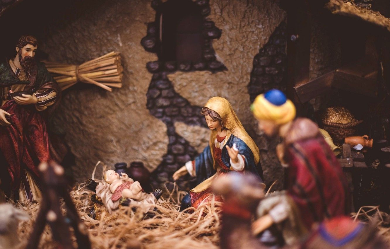 Presepe natalizio con statuine, 1332x850 HD, Notebook Gaming