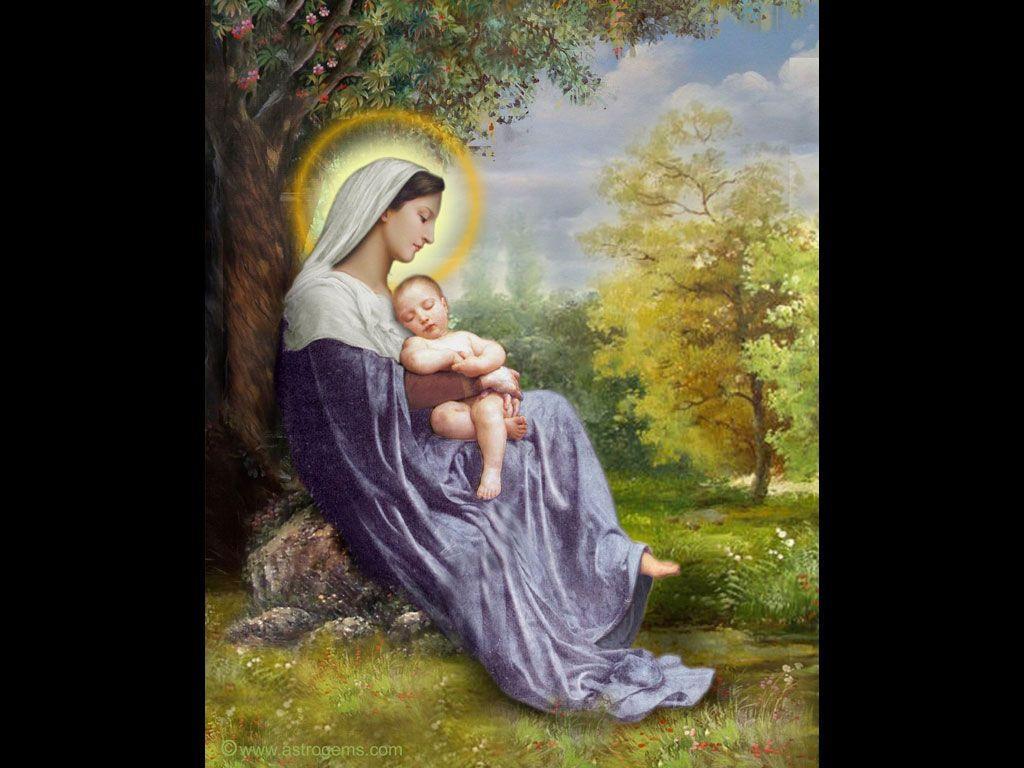 Madonna con Gesù Bambino, 1024x768 HD, Laptop