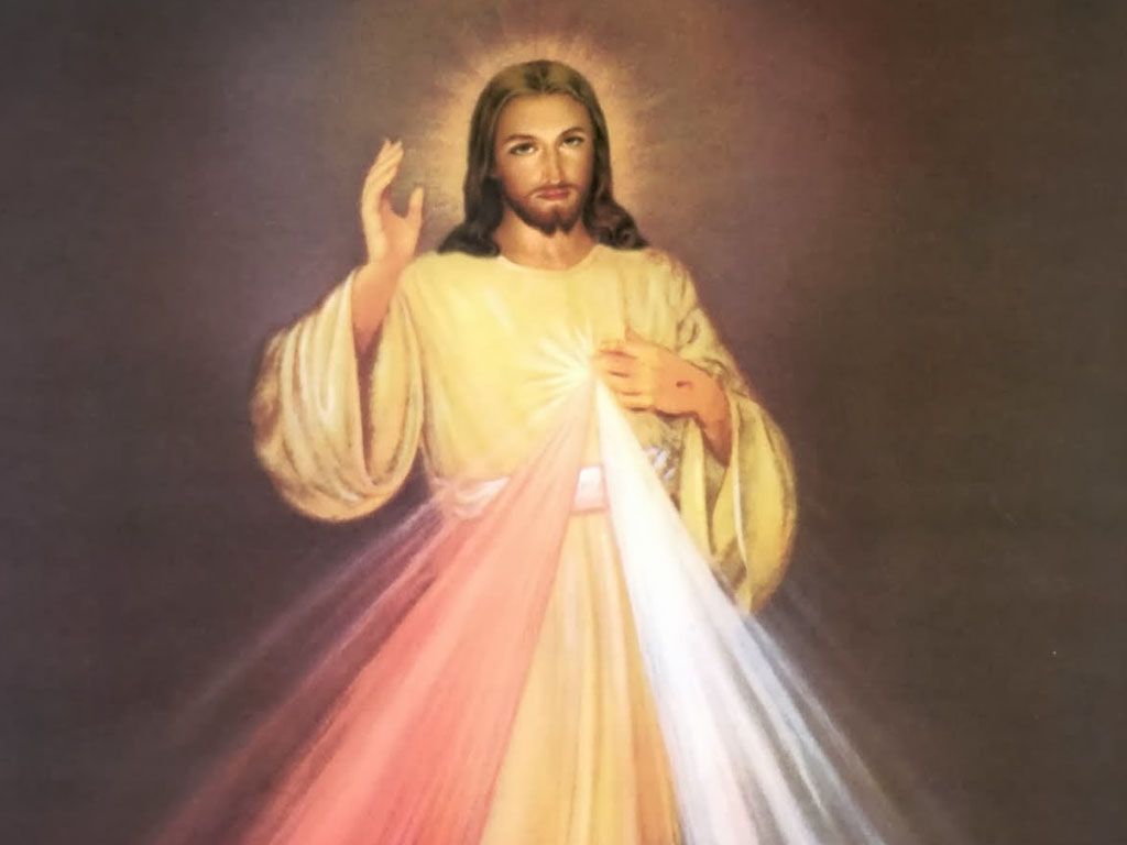 Gesù Misericordioso raggi luce, 1024x768 HD, Desktop