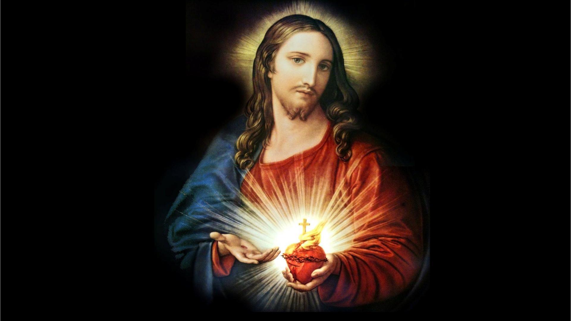 Gesù Cristo Sacro Cuore luminoso, 1920x1080 Full HD 1080p, Laptop