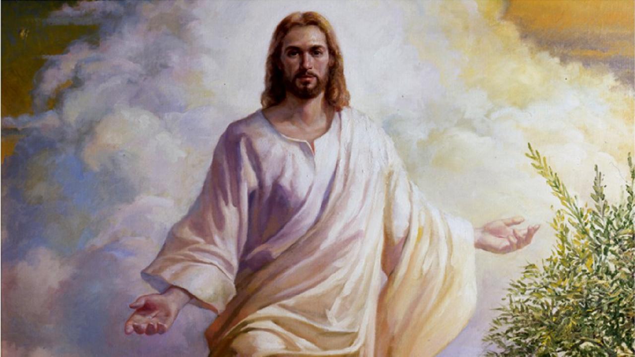 Gesù Cristo tra le nuvole, 1280x719 HD, Desktop