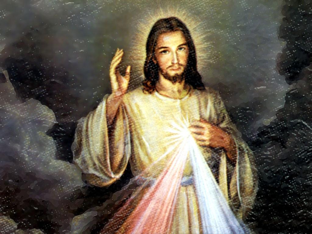 Gesù Misericordioso raggi luce, 1024x769 HD, Desktop