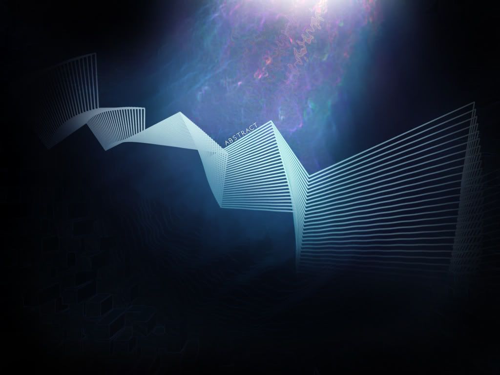 Forma astratta geometrica luminosa blu, 1024x768 HD, PC Desktop