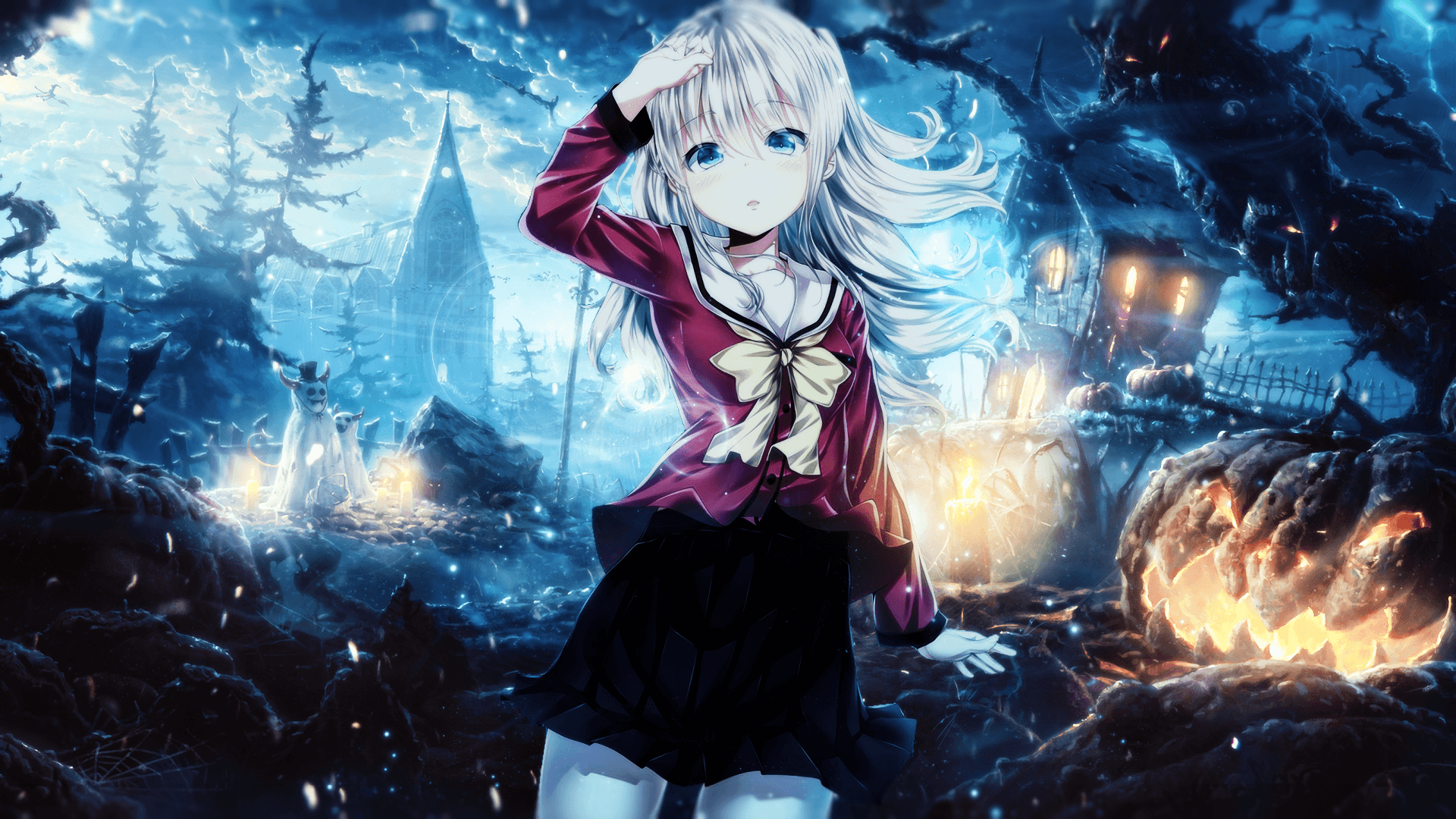 Nao Tomori Halloween anime, 1920x1080 Full HD 1080p, Desktop