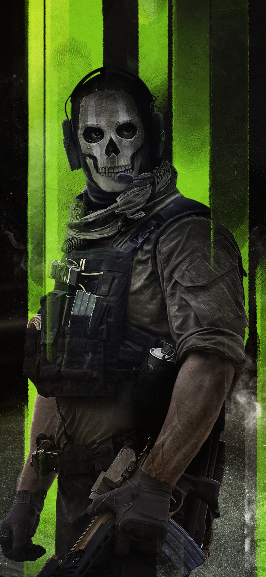 Ghost maschera teschio COD, 1080x2340 Full HD Verticale, iPhone
