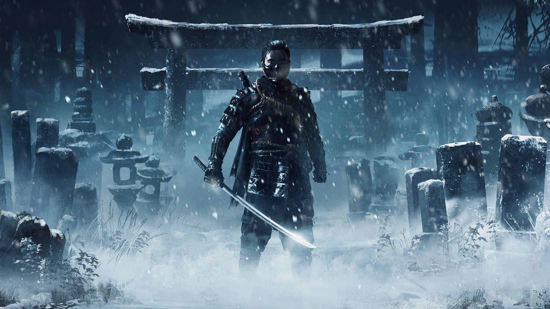 Samurai Ghost of Tsushima neve, 1920x1080 1080p, PC Desktop