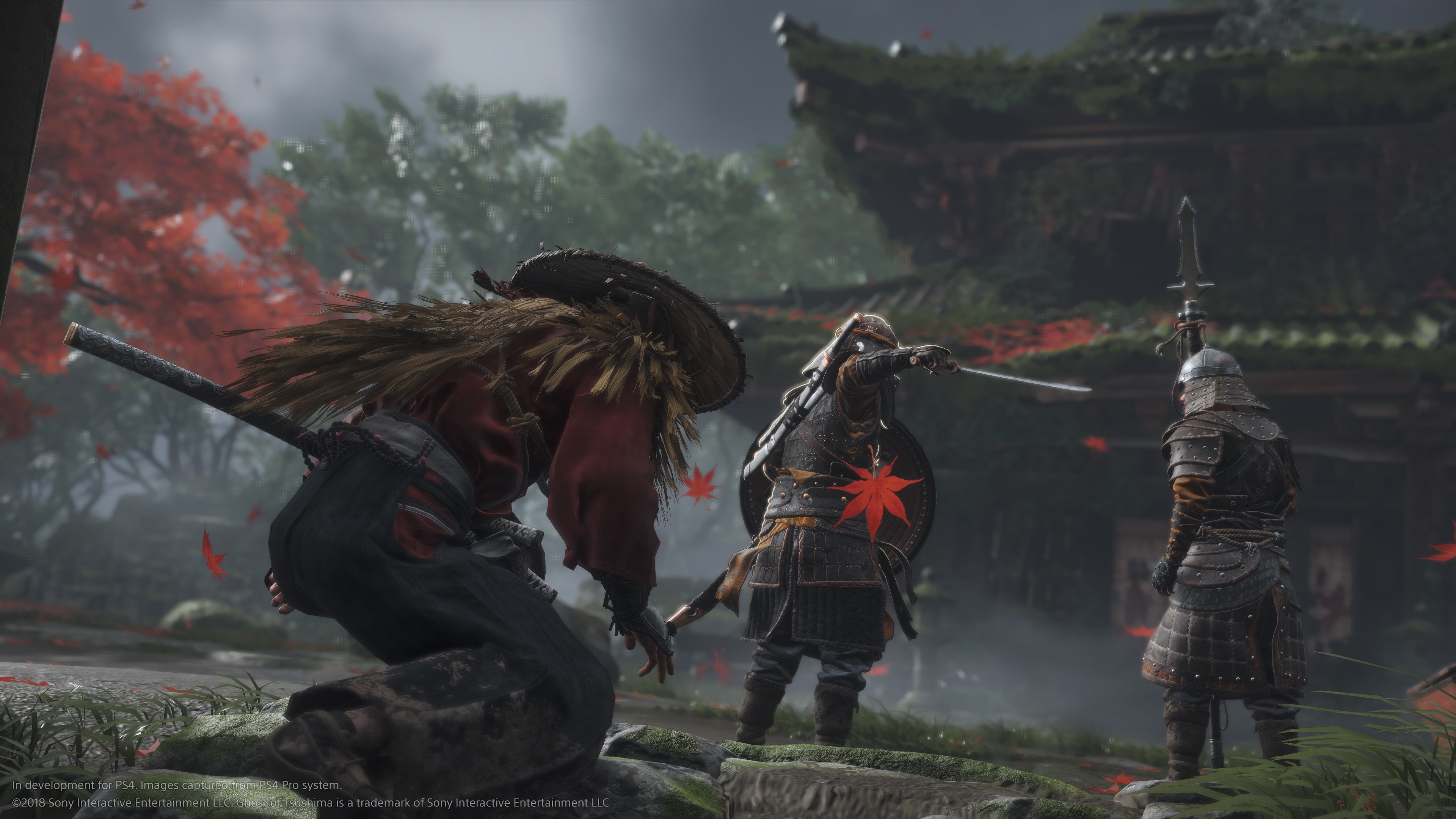 Samurai Ghost of Tsushima combattimento, 3840x2160 UHD, PC 4K