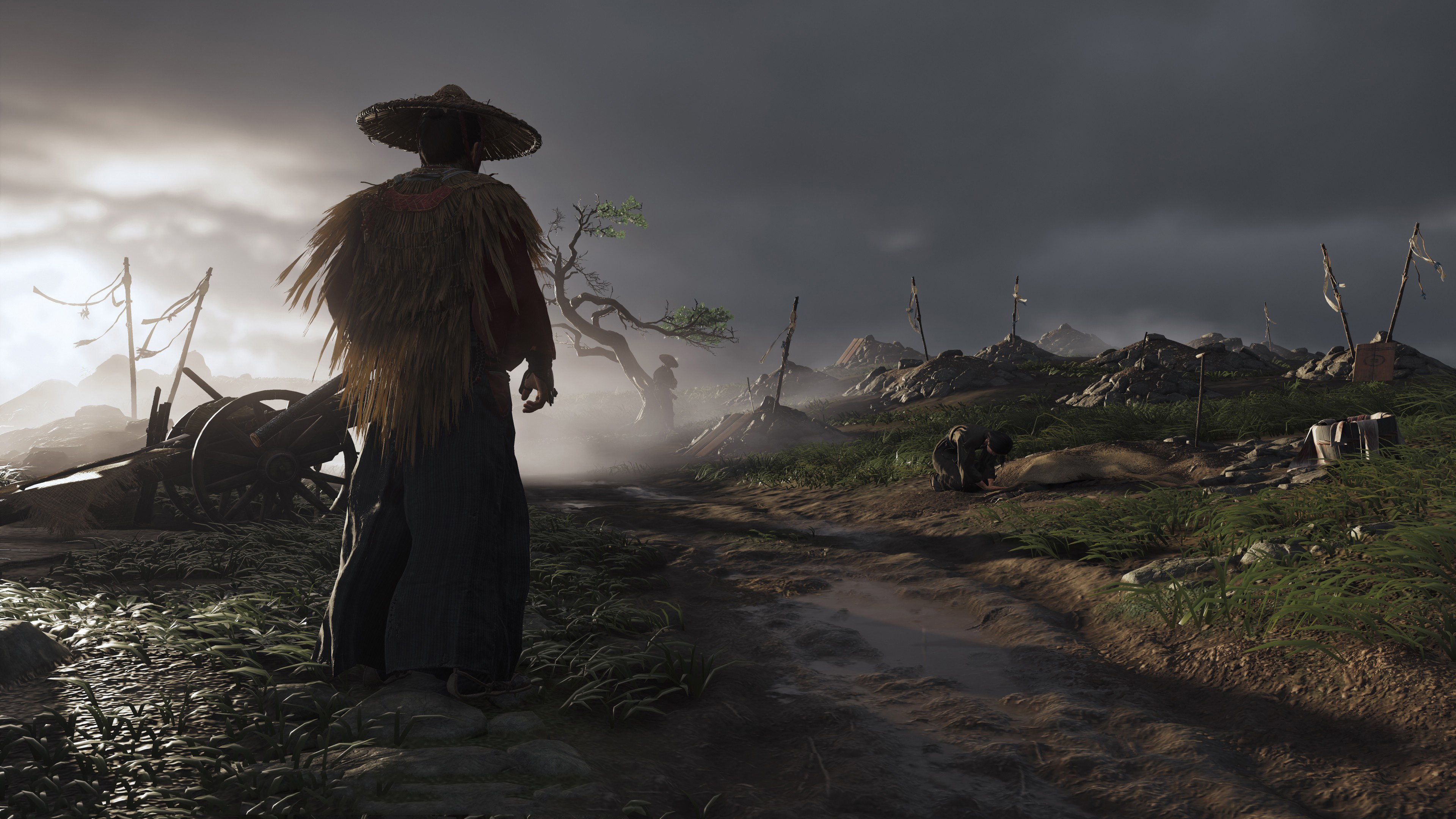 Samurai Ghost of Tsushima paesaggio, 3840x2160 Ultra HD, 4K TV