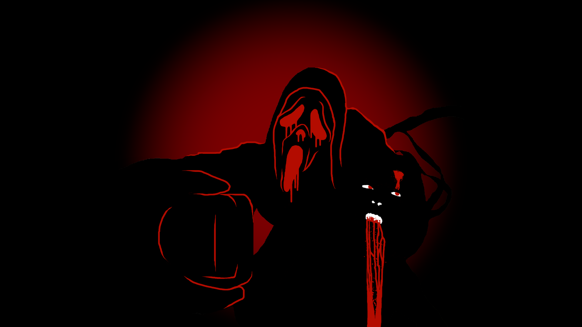 Ghostface con coltello insanguinato, 1920x1080 1080p, PC Desktop