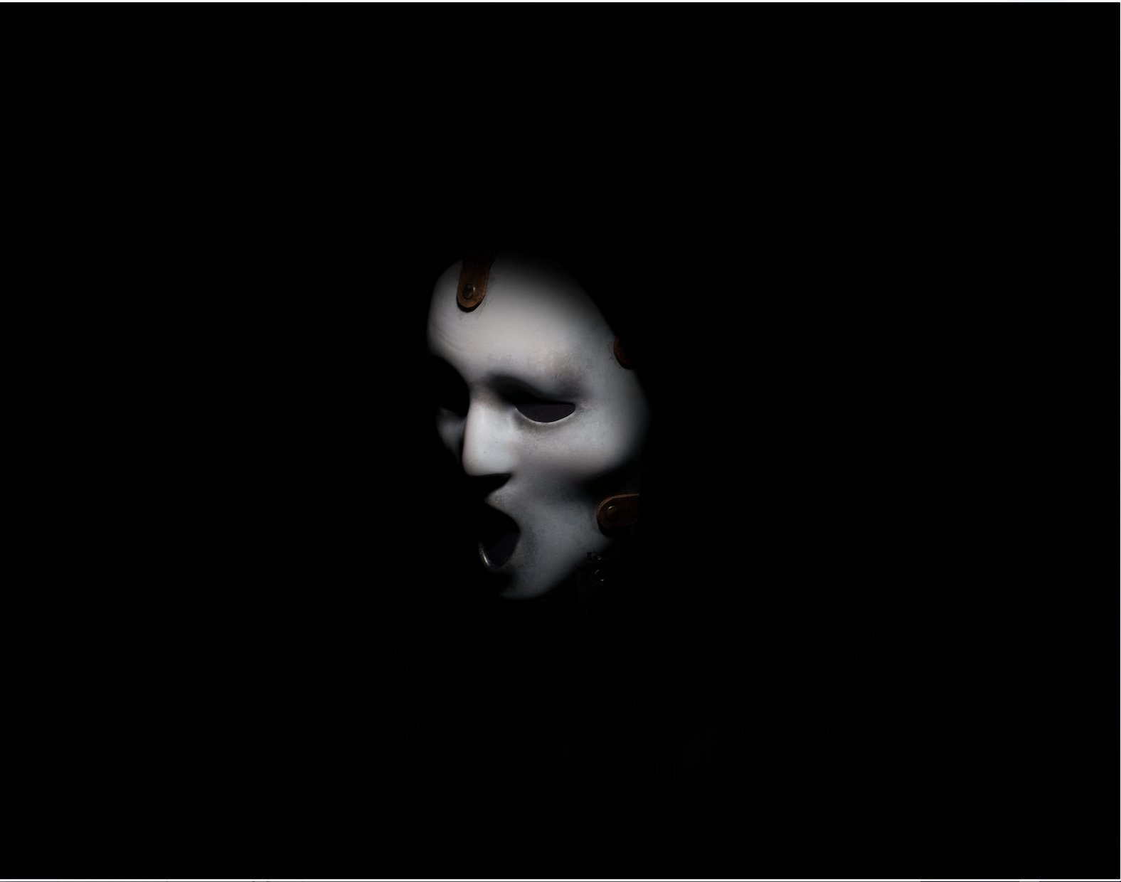 Maschera Ghostface nell'oscurità, Scream, 1576x1240 HD, Desktop