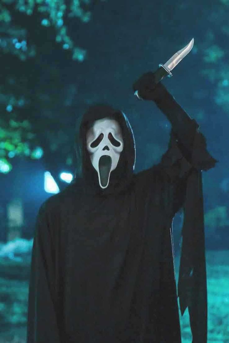 Ghostface con coltello, notte, Scream, 736x1104 Full HD Verticale, iPhone