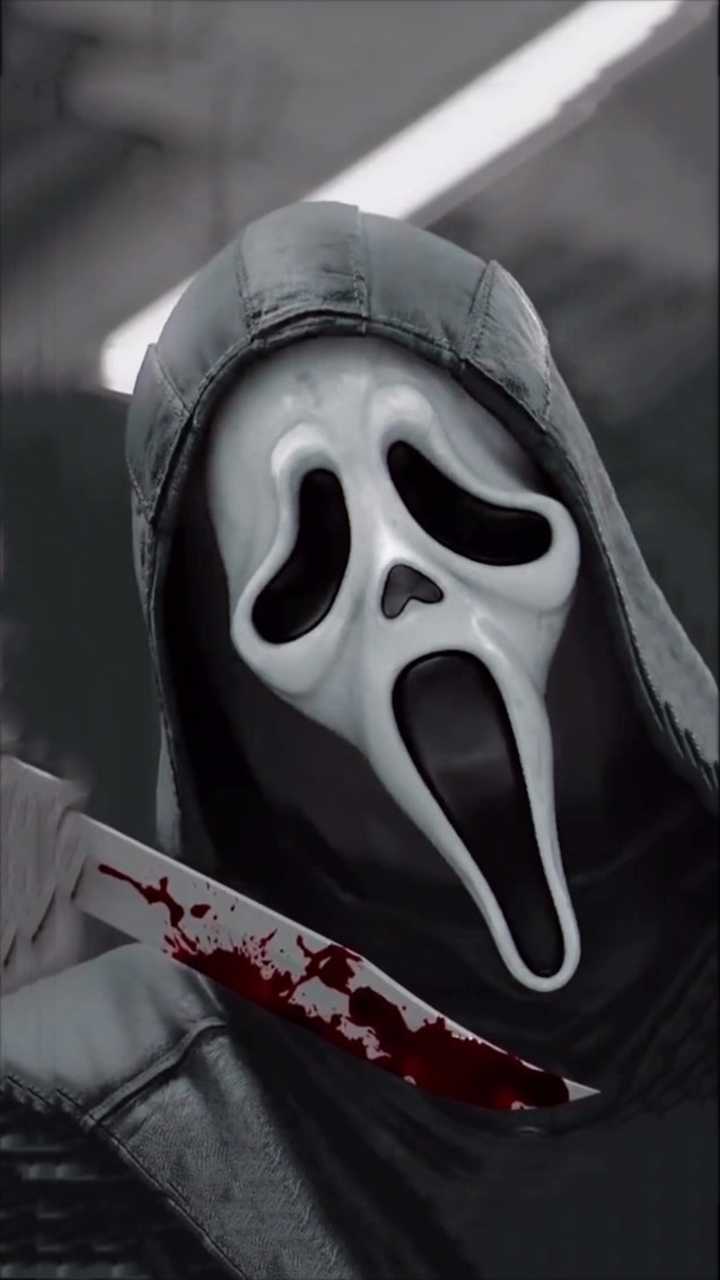 Ghostface con coltello insanguinato, 720x1280 Verticale, Mobile