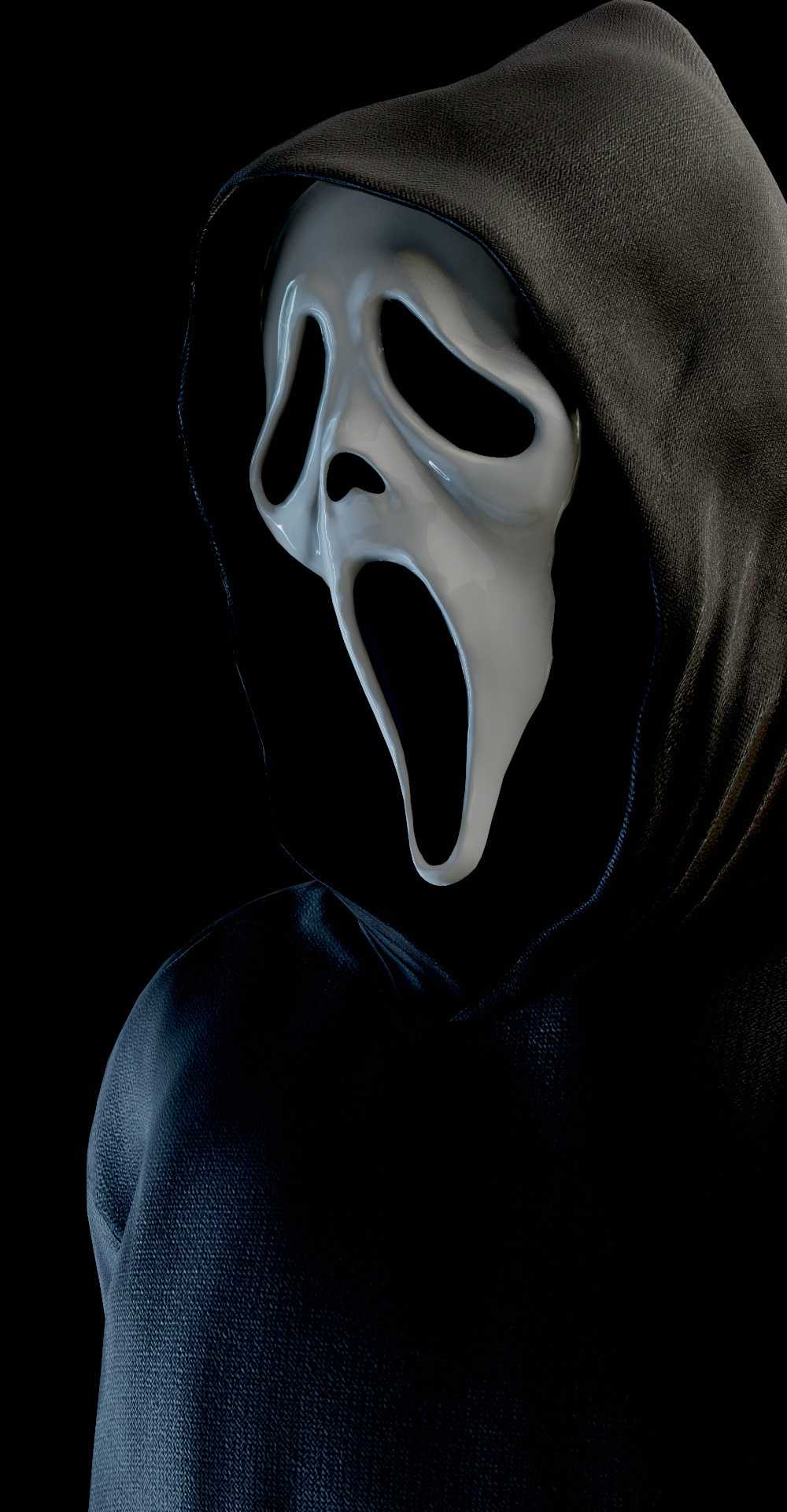 Ghostface maschera Scream, 1000x1920 Full HD Verticale, Samsung Galaxy