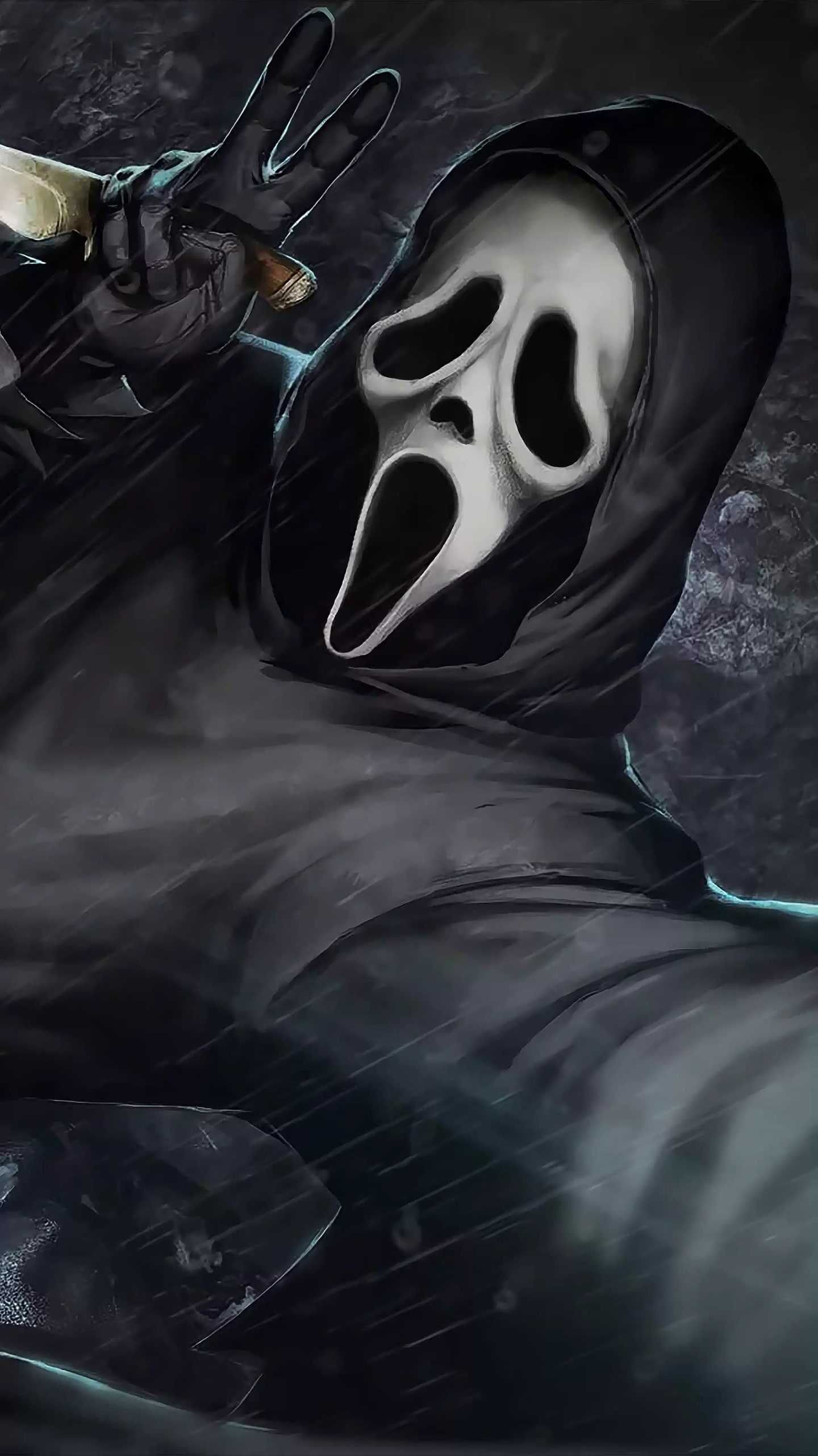 Ghostface con coltello, Scream, 1440x2560 Verticale, Telefono