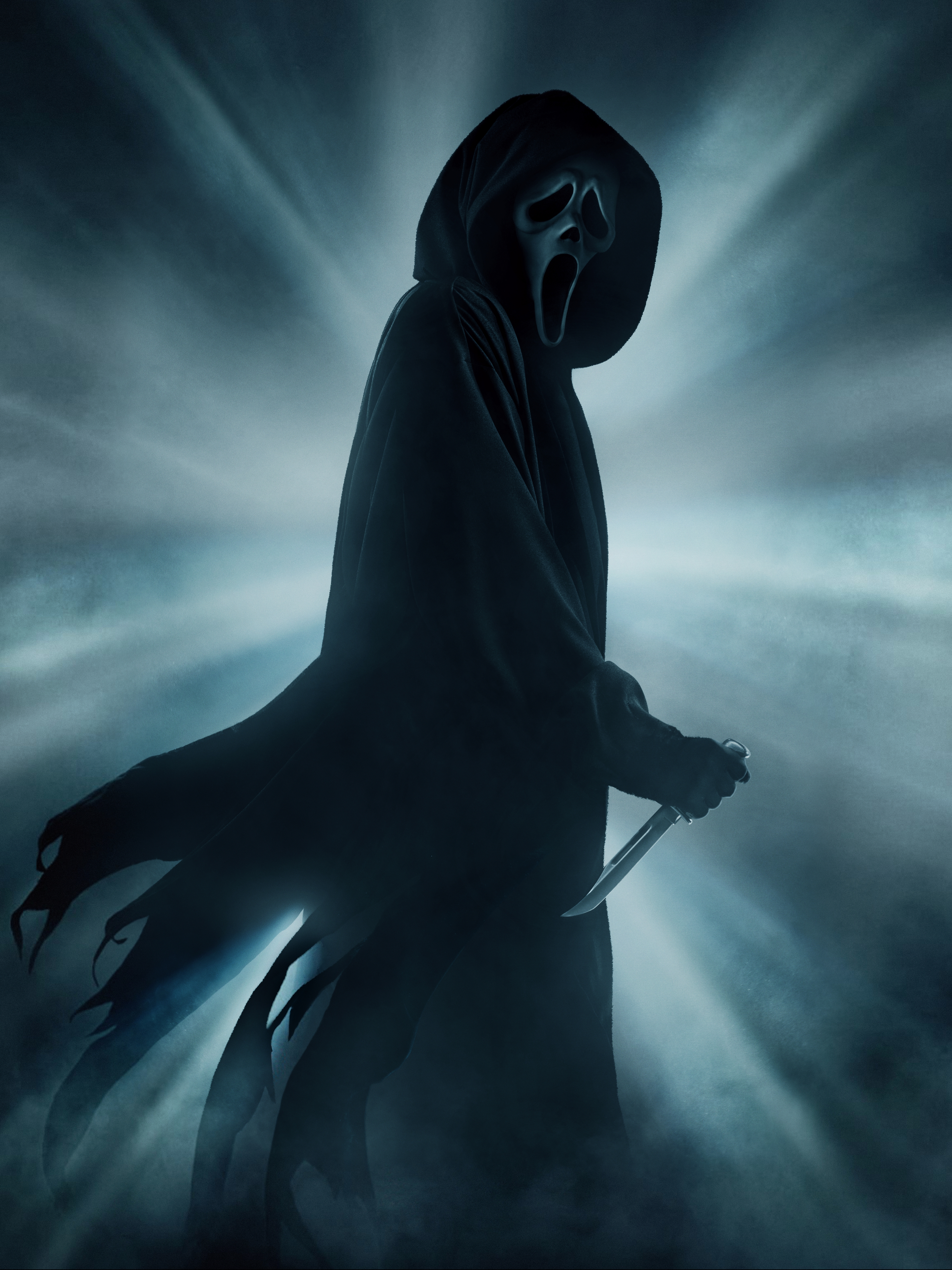 Ghostface con coltello, Scream, horror slasher, 4000x5335 Full HD Verticale, Smartphone