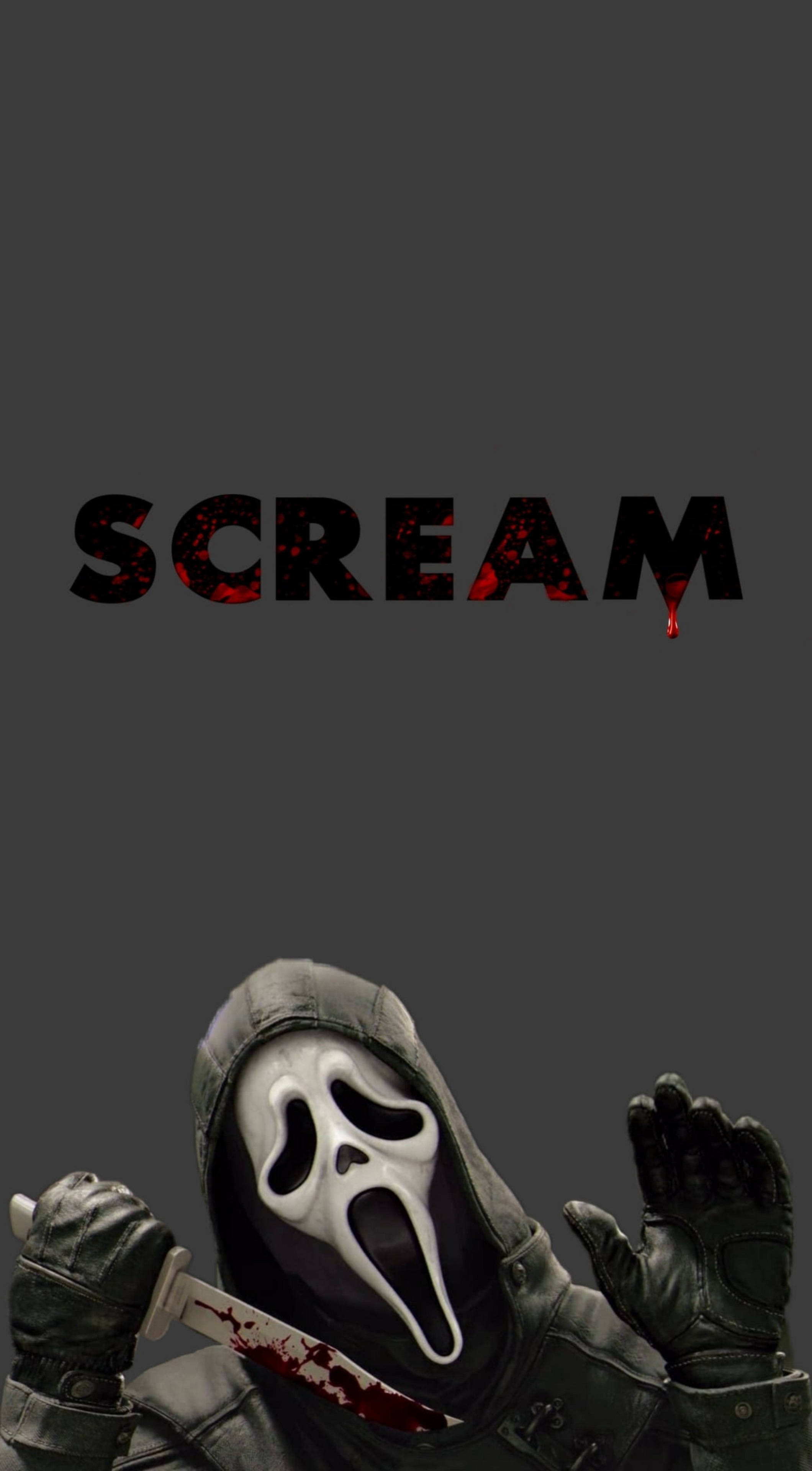 Ghostface Scream maschera nera, 2120x3840 Verticale, Mobile