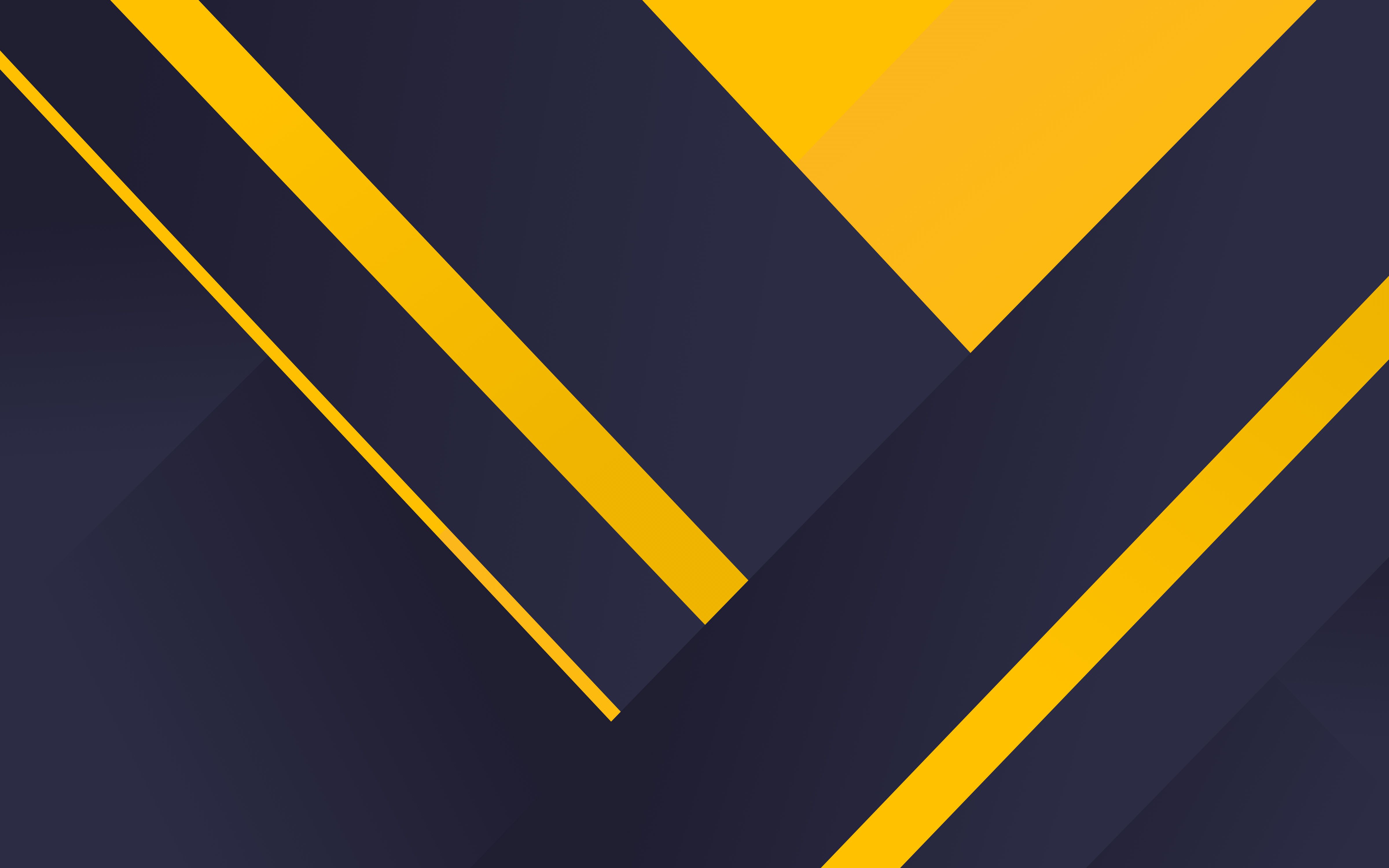 Forme geometriche giallo blu, 4800x3000 4K, Desktop 4K