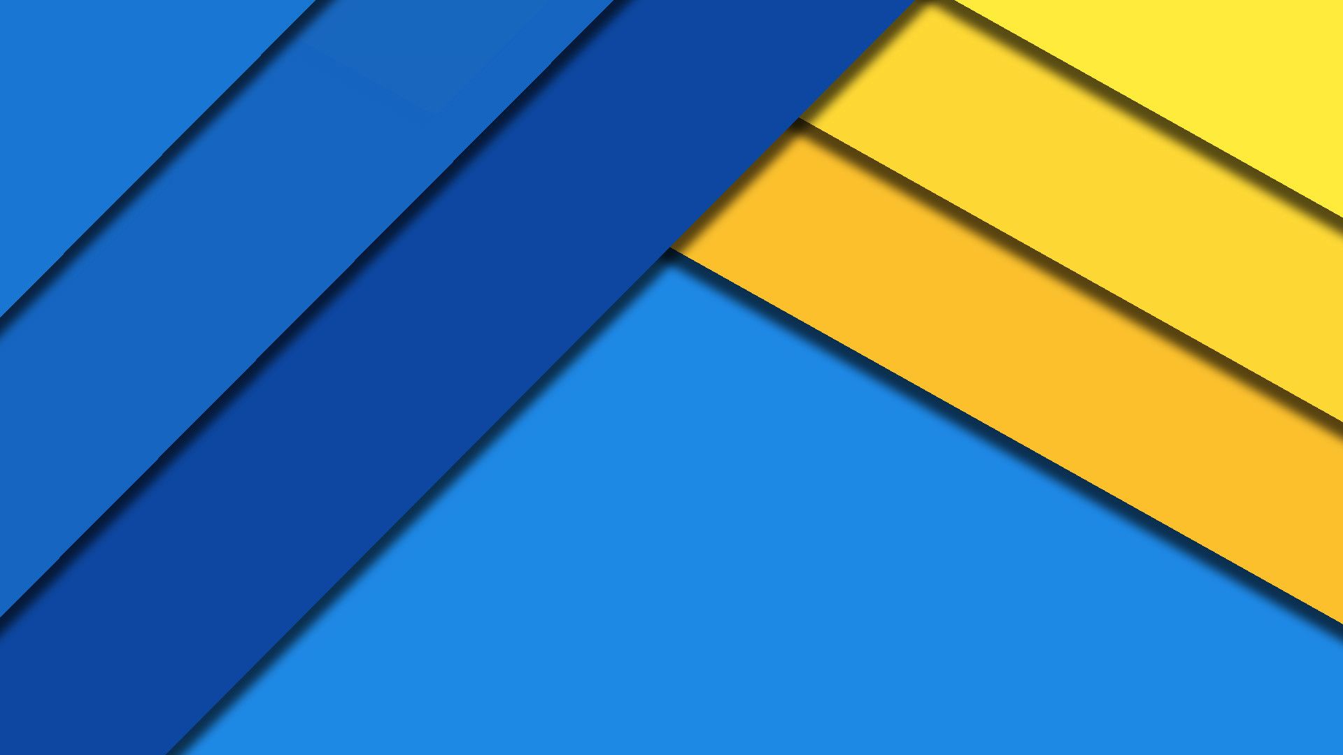 Forme geometriche giallo e blu, 1920x1080 Full HD, Desktop