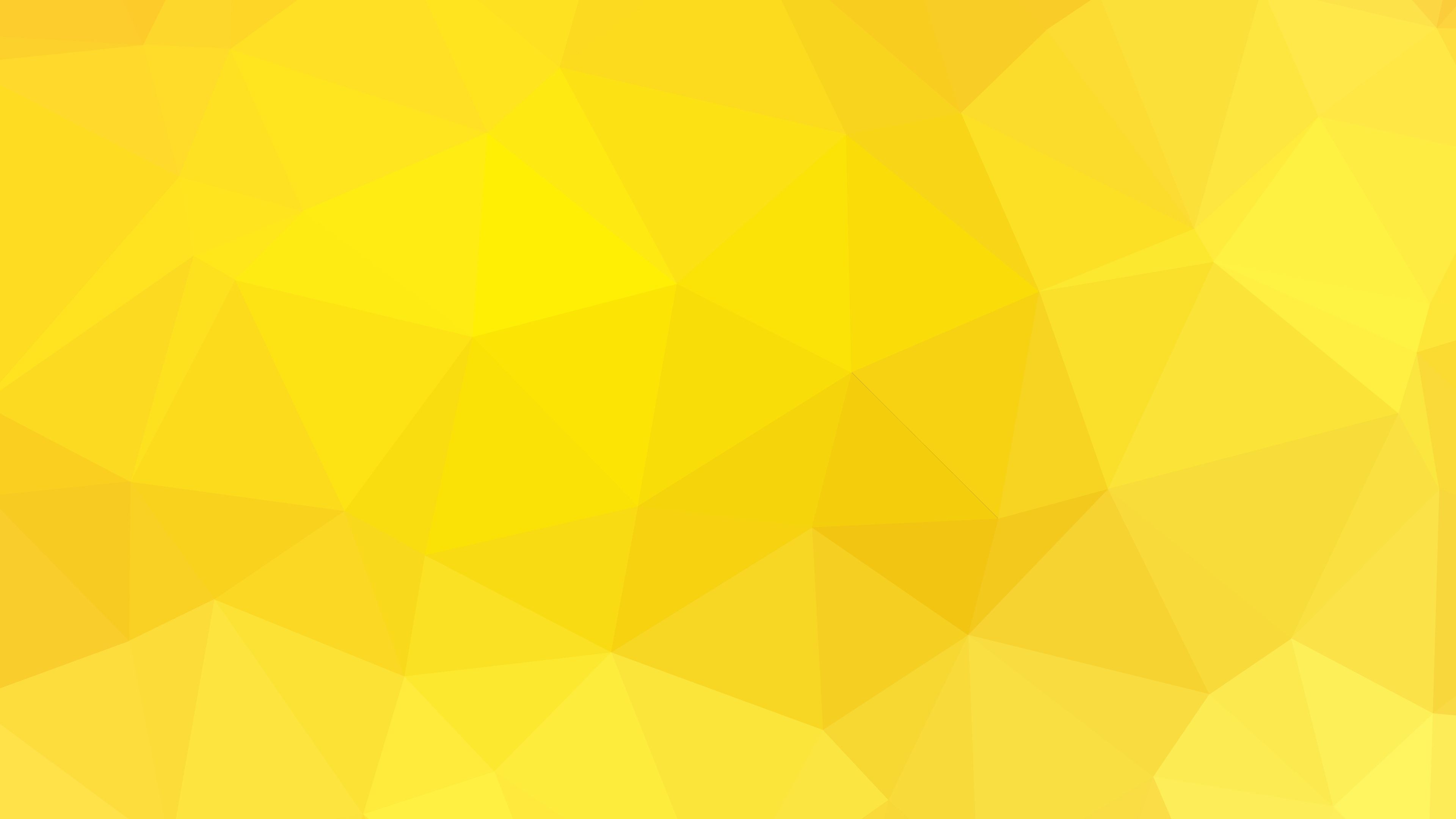 Sfondo geometrico triangoli gialli, 3840x2160 4K, Monitor 4K