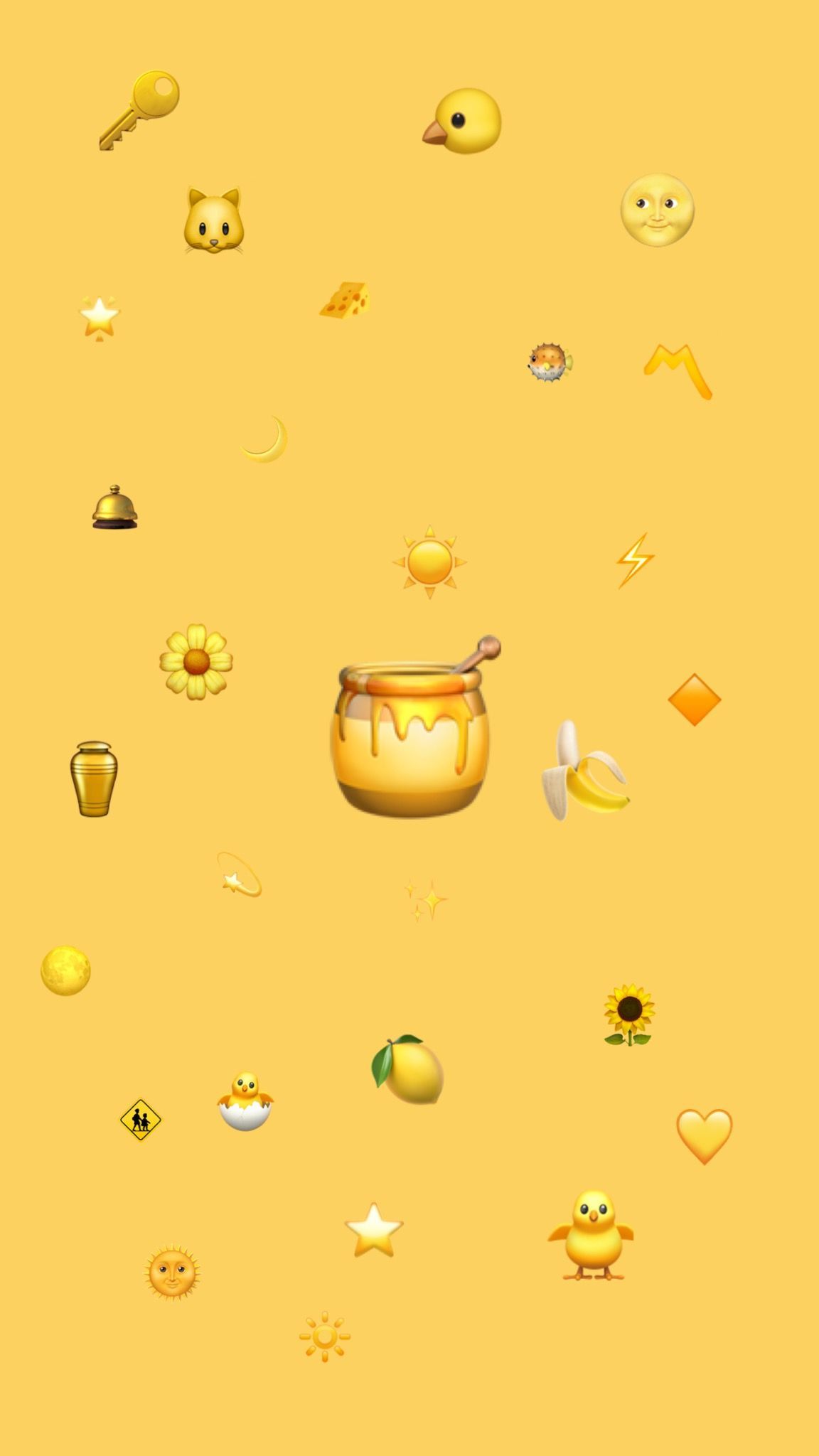 Emoji gialle sfondo giallo, 1152x2048 Full HD Verticale, iPhone