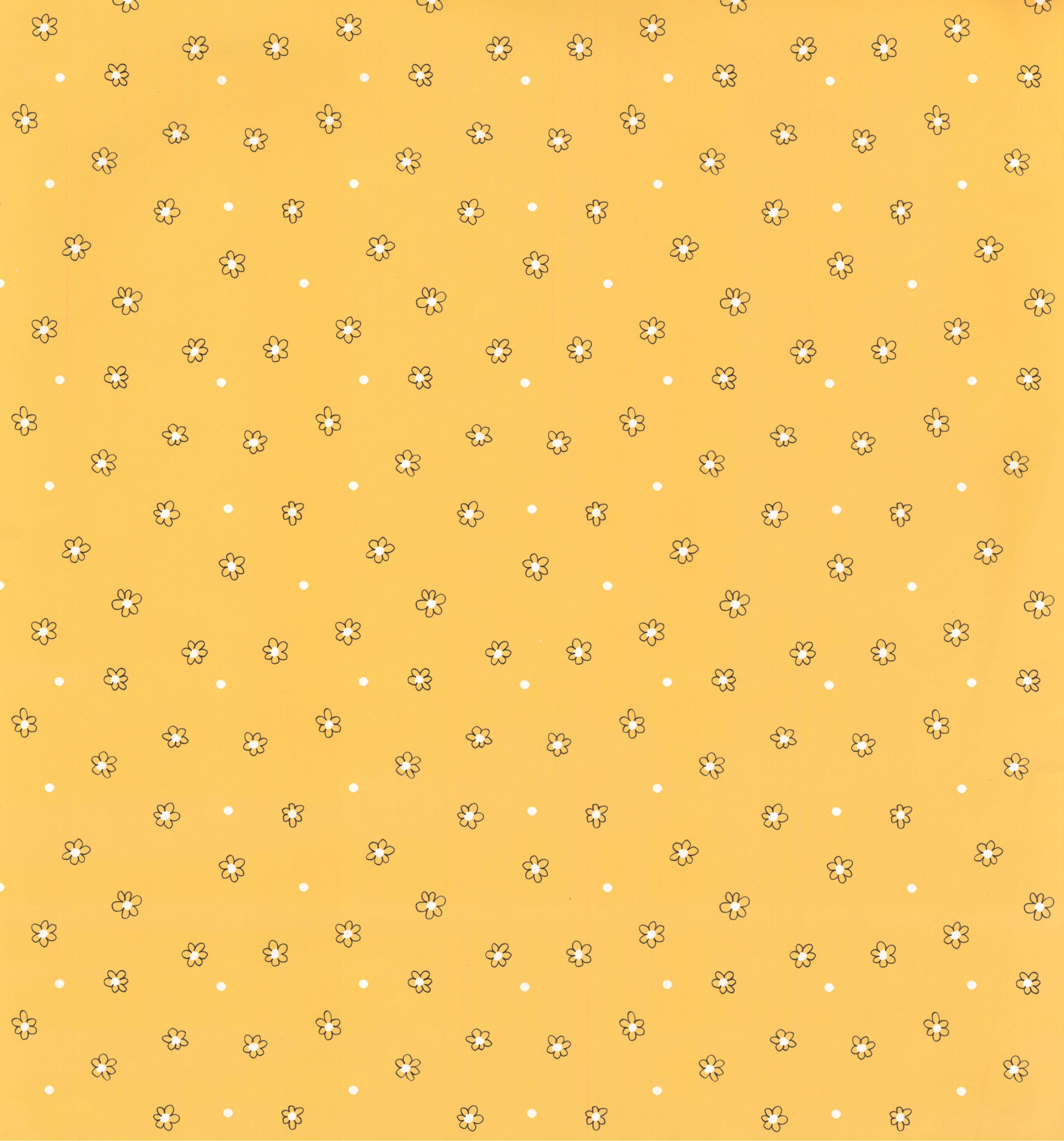 Fiorellini bianchi su giallo, 5397x5787 Full HD Verticale, iPhone