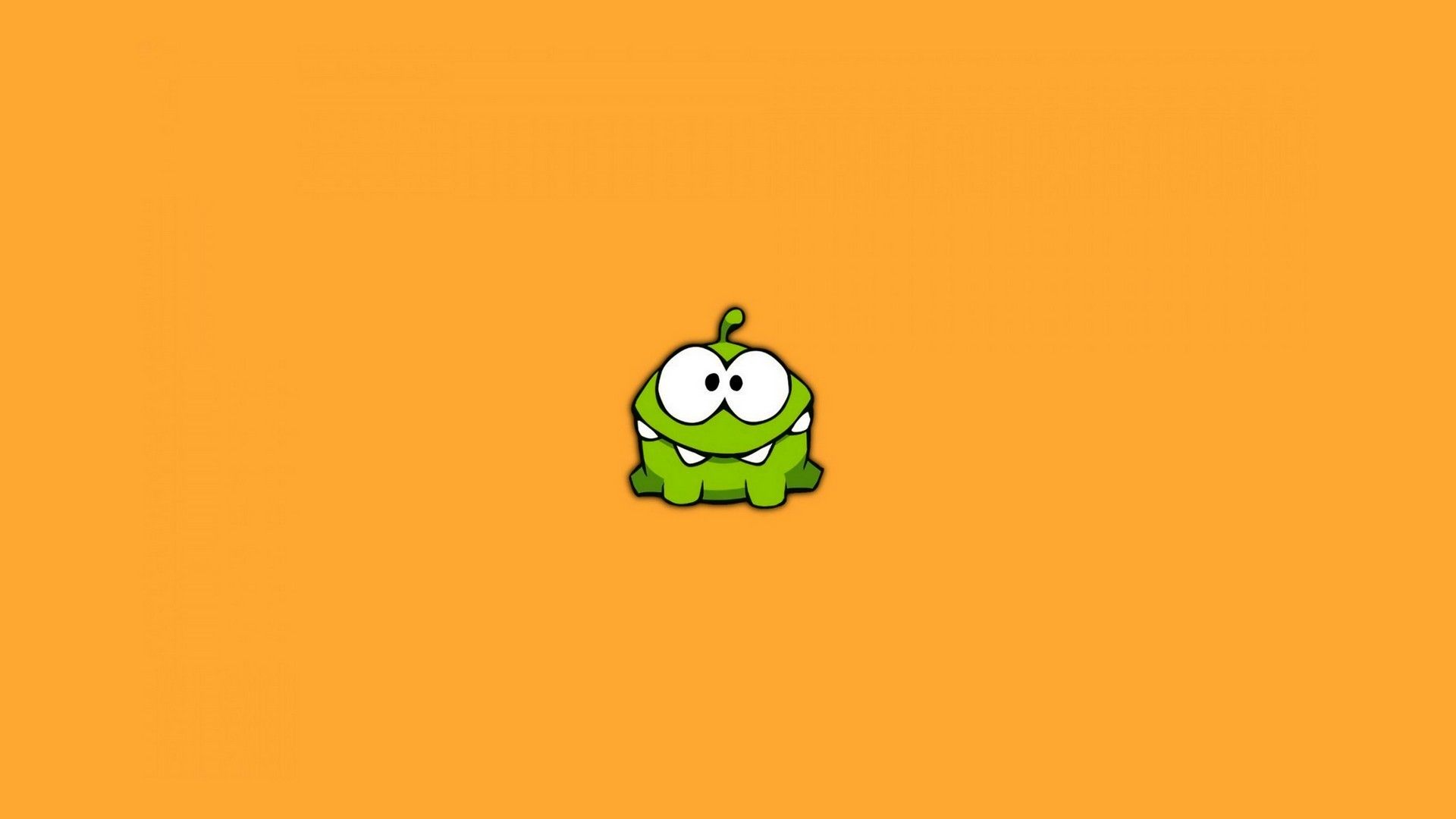 Om Nom sfondo arancione, 1920x1080 1080p, PC