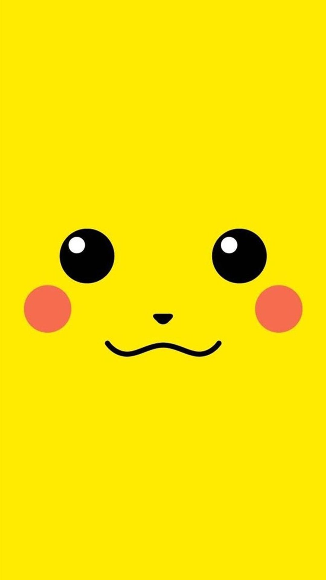 Pikachu volto giallo, Pokémon, 1080x1920 Verticale, Mobile