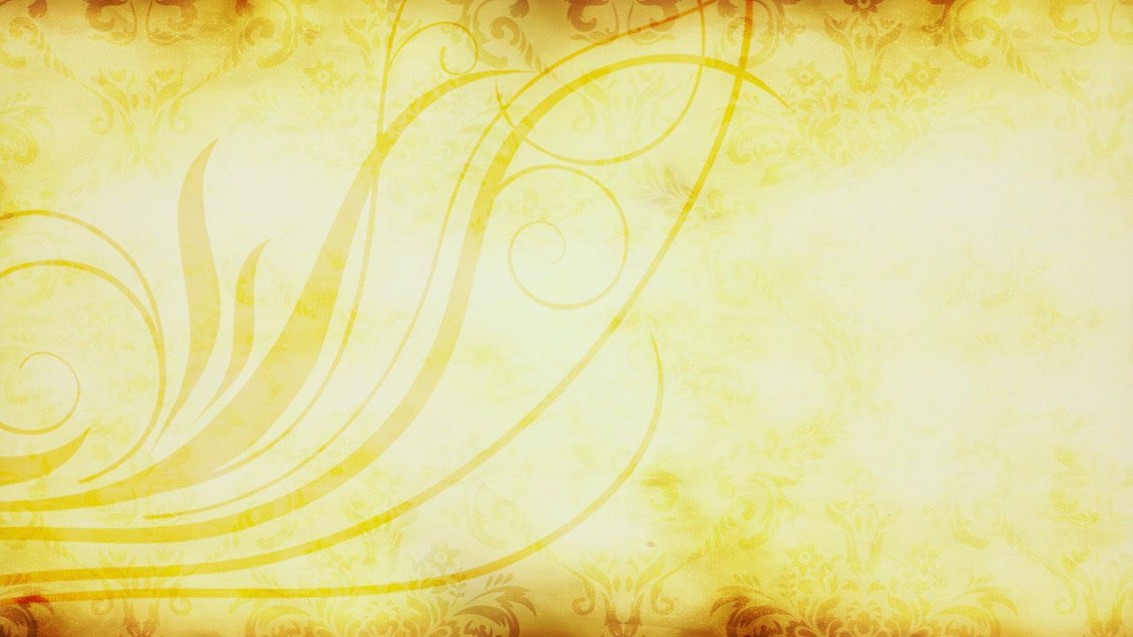 Sfondo giallo con motivi floreali, 1280x720 720p, PC
