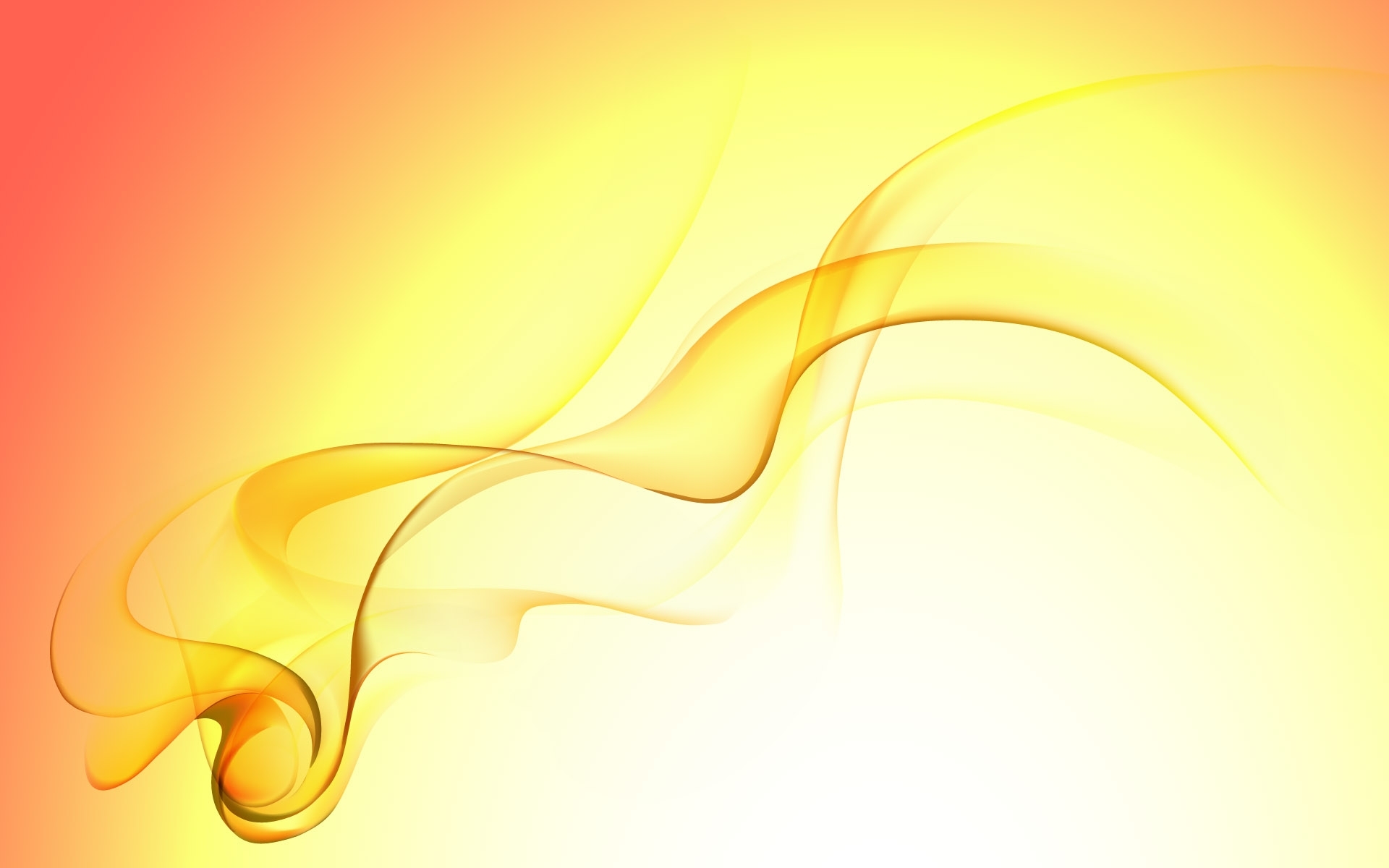 Onde astratte giallo arancio, 1920x1200 WUXGA, PC Desktop