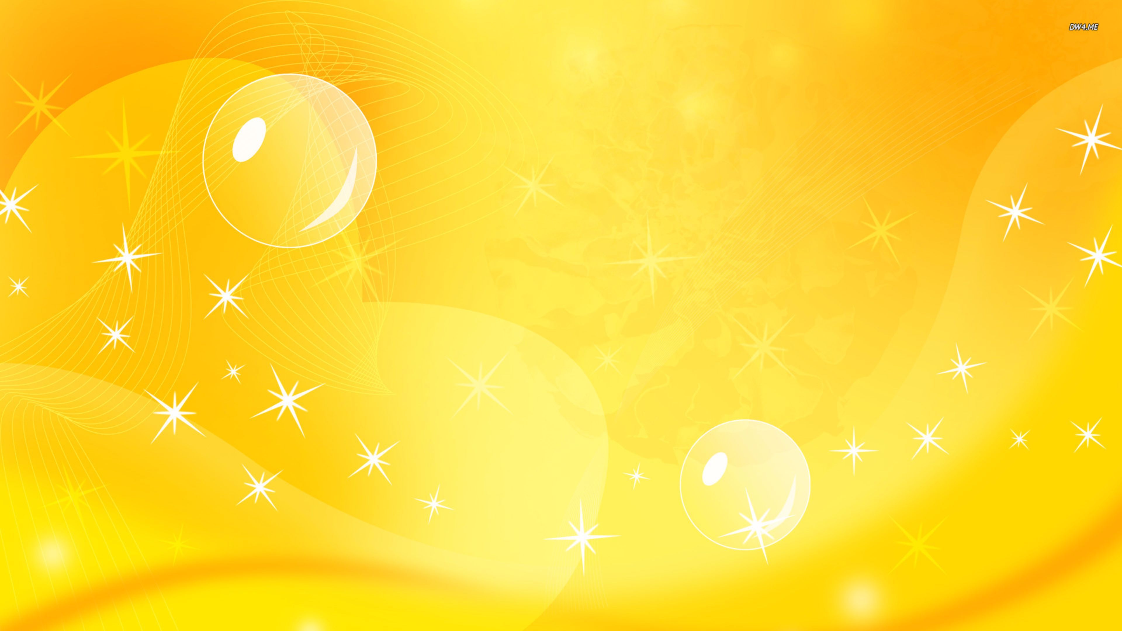 Bolle astratte sfondo giallo, 3840x2160 4K, Desktop 4K