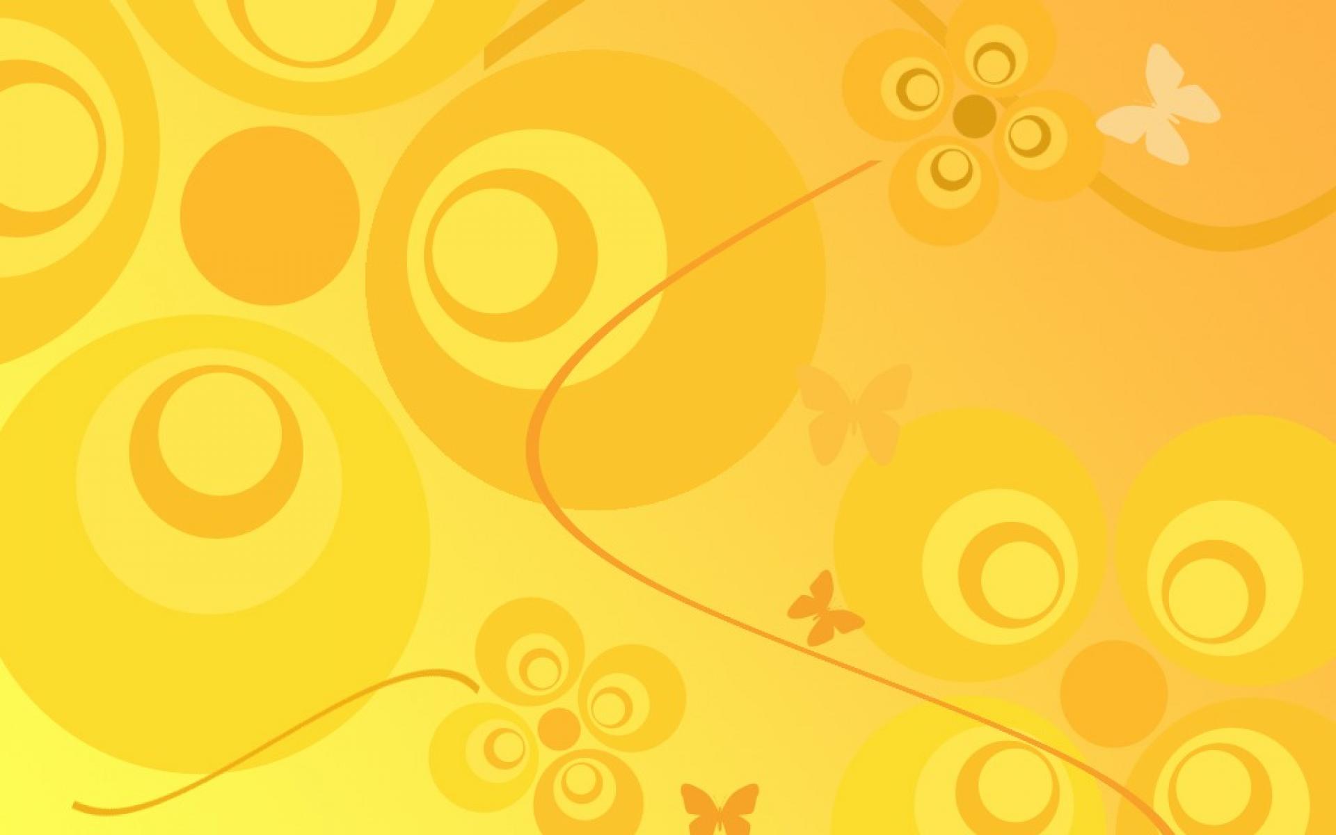 Cerchi e farfalle giallo arancio, 1920x1200 Full HD+ WUXGA, Laptop