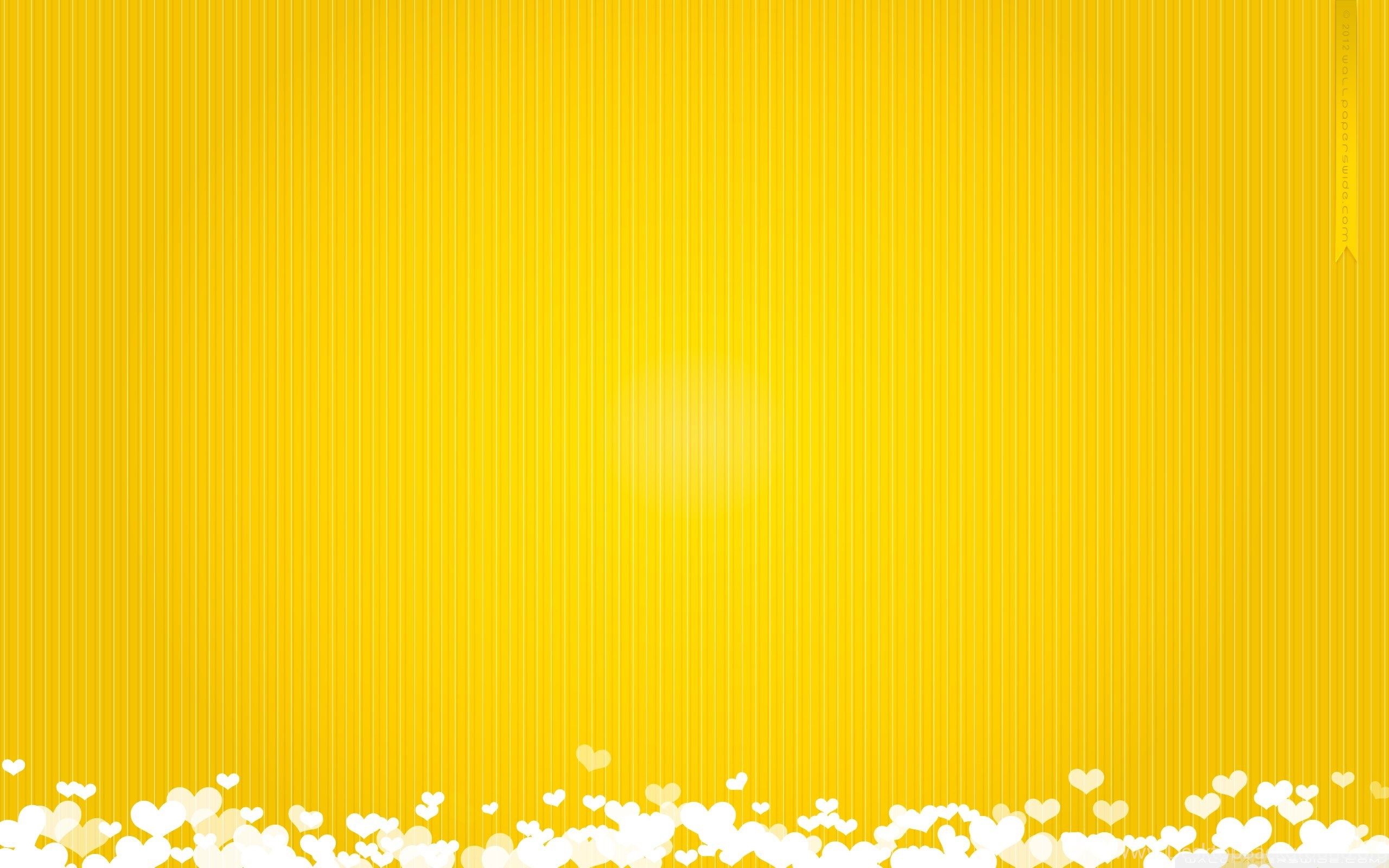 Cuoricini bianchi sfondo giallo, 2560x1600 WQXGA, MacBook Pro