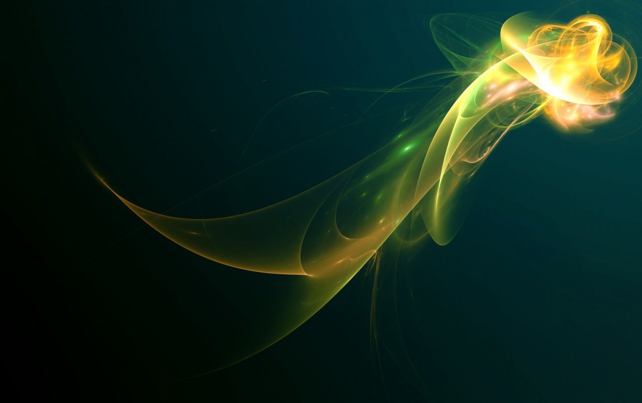Forma astratta luminosa verde-giallo, 1280x804 HD, Desktop