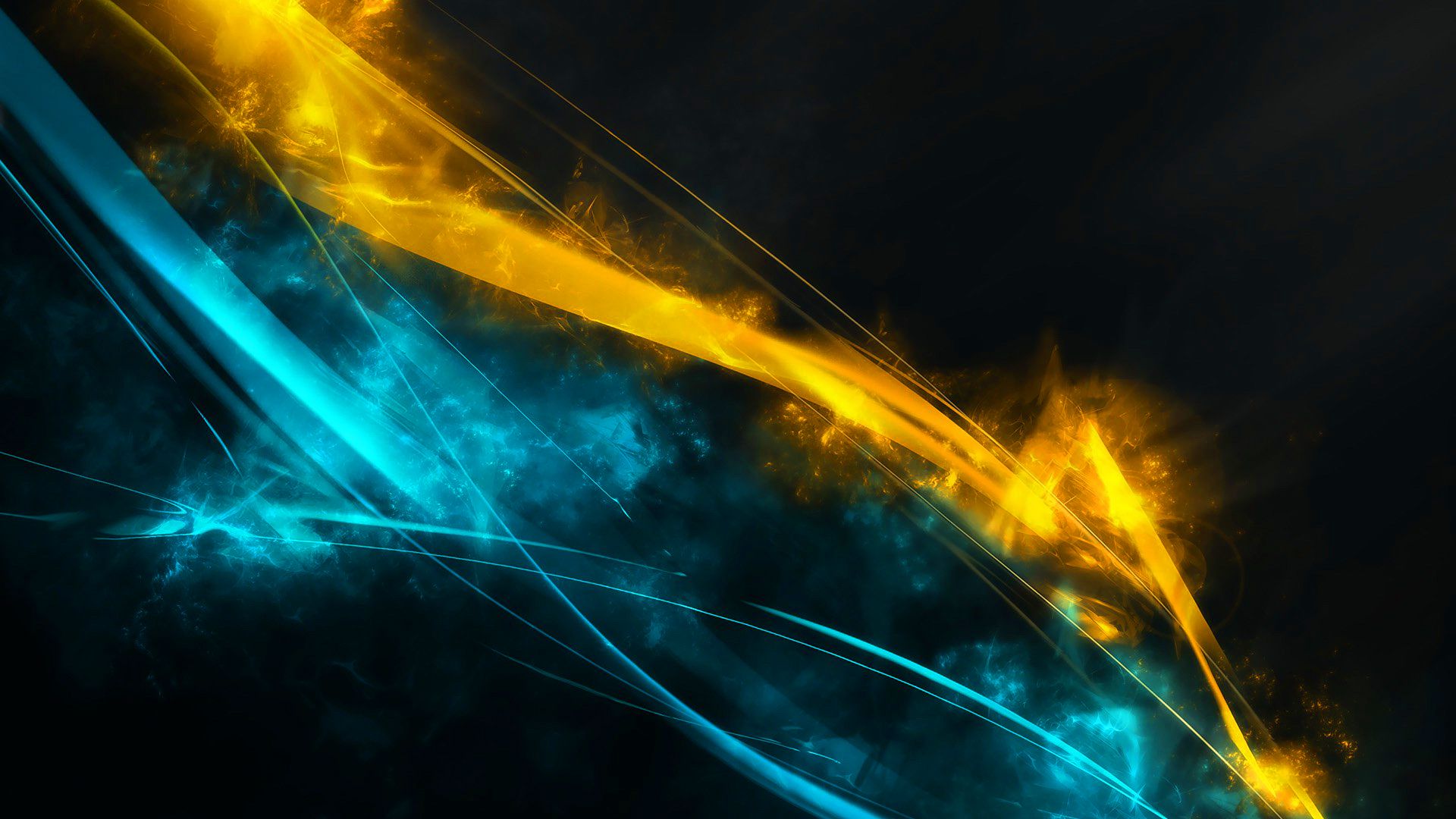 Strisce astratte gialle e blu, 1920x1080 Full HD, Desktop