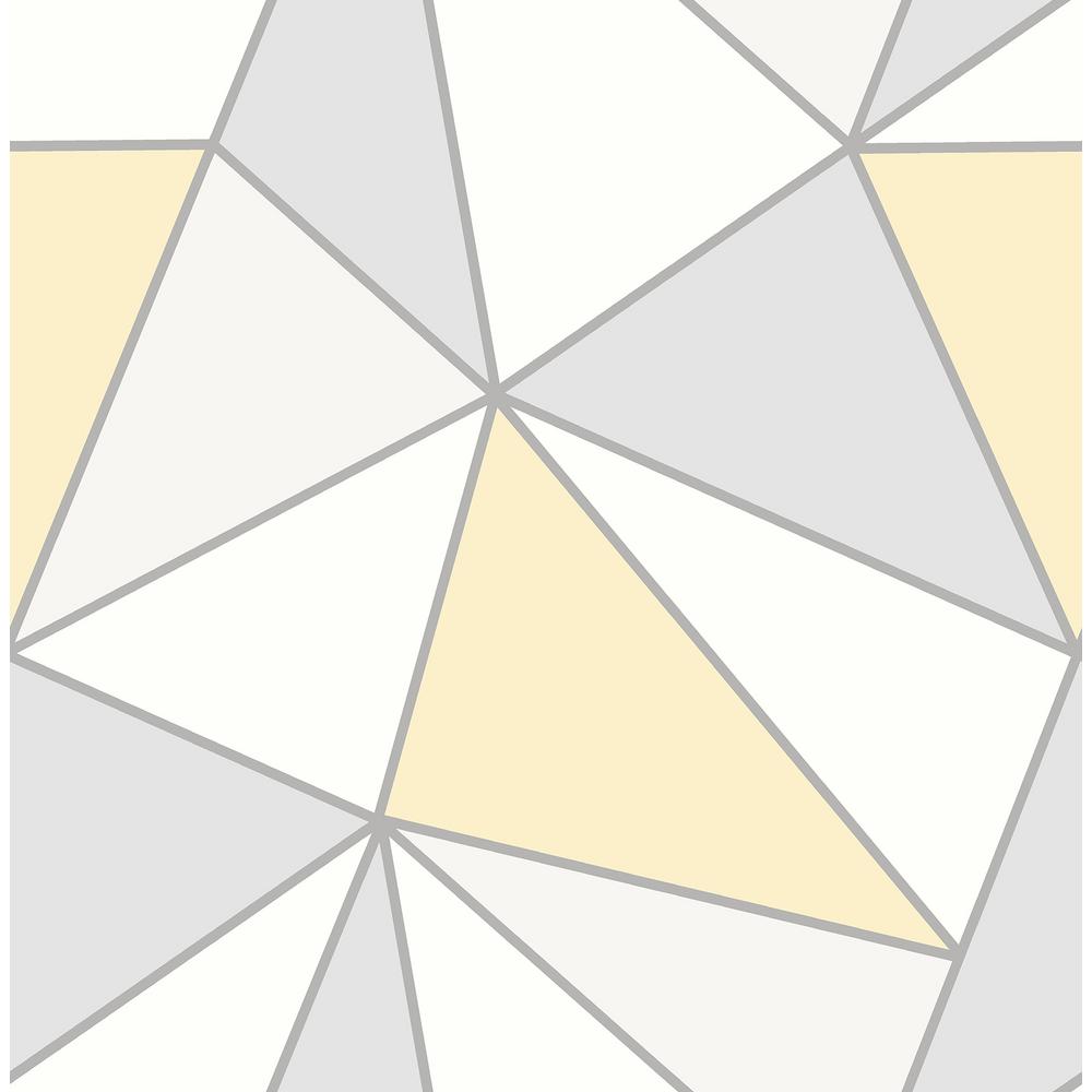 Motivo geometrico triangoli giallo grigio, 1000x1000 HD, PC