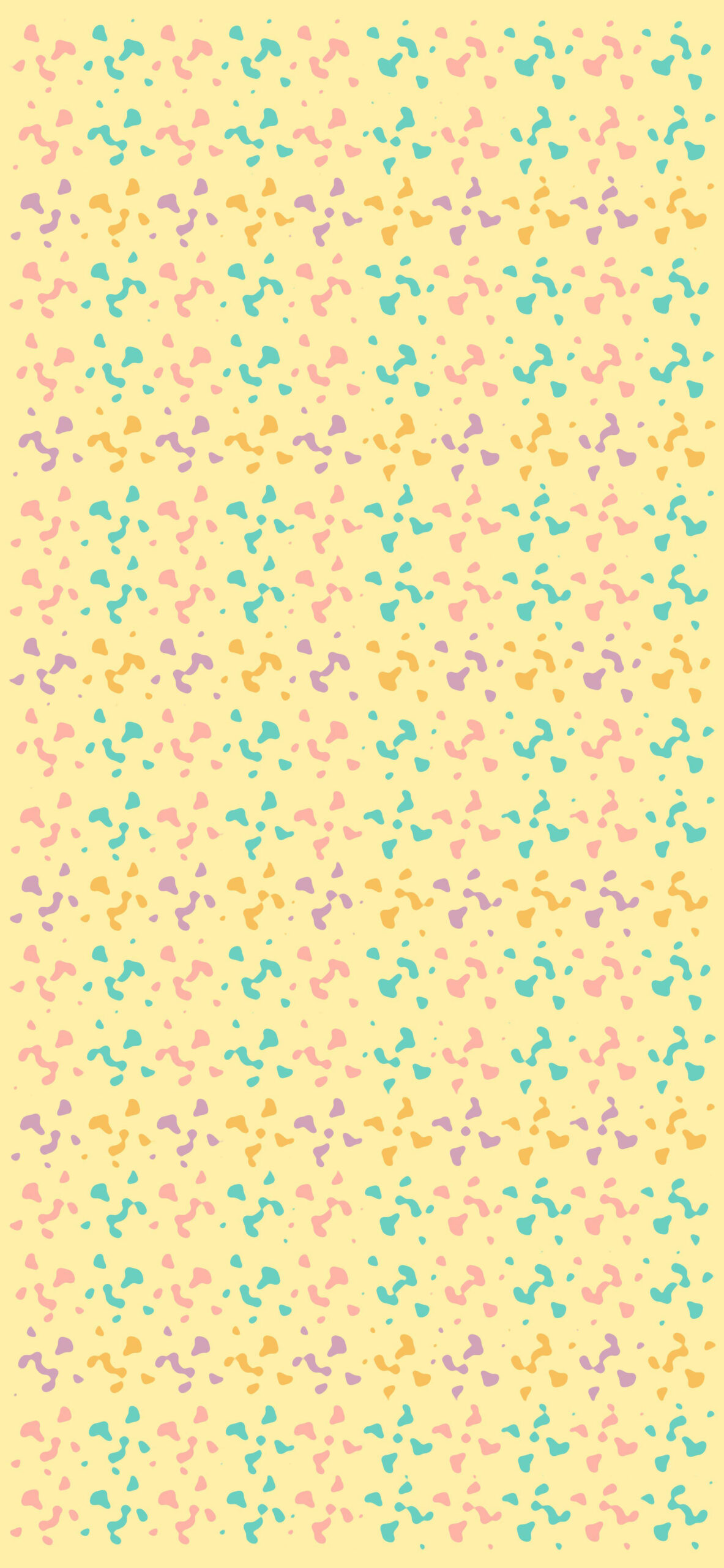 Pattern pois pastello giallo, 1183x2560 Verticale, POCO