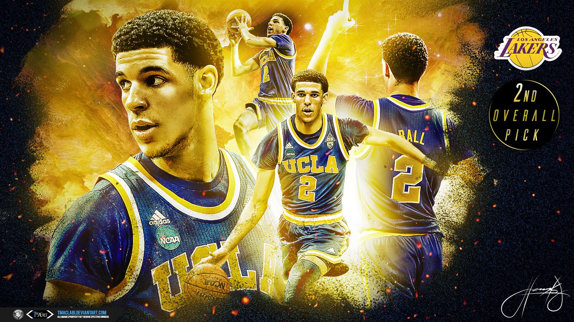 Giocatore basket UCLA Lakers, NBA, 1920x1080 1080p, PC