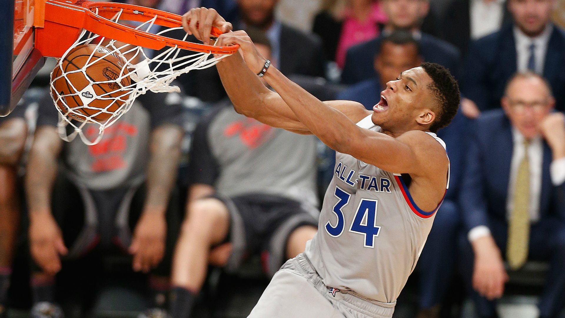 Giannis Antetokounmpo schiacciata basket, 1920x1080 Full HD 1080p, Desktop