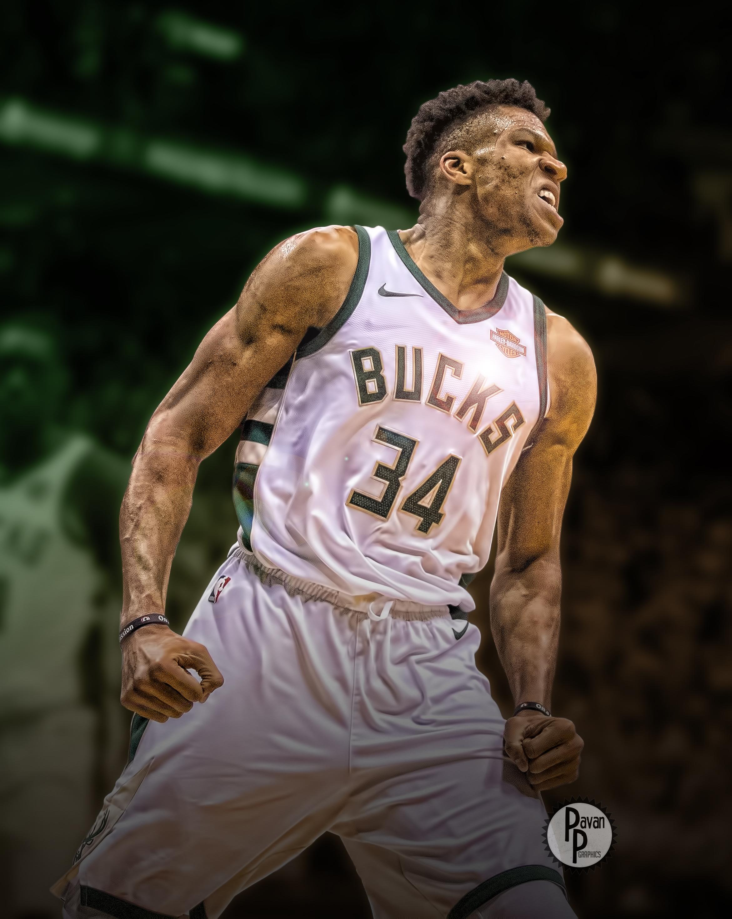 Giannis Antetokounmpo Bucks esultanza, 2342x2942 Full HD Verticale, iPhone