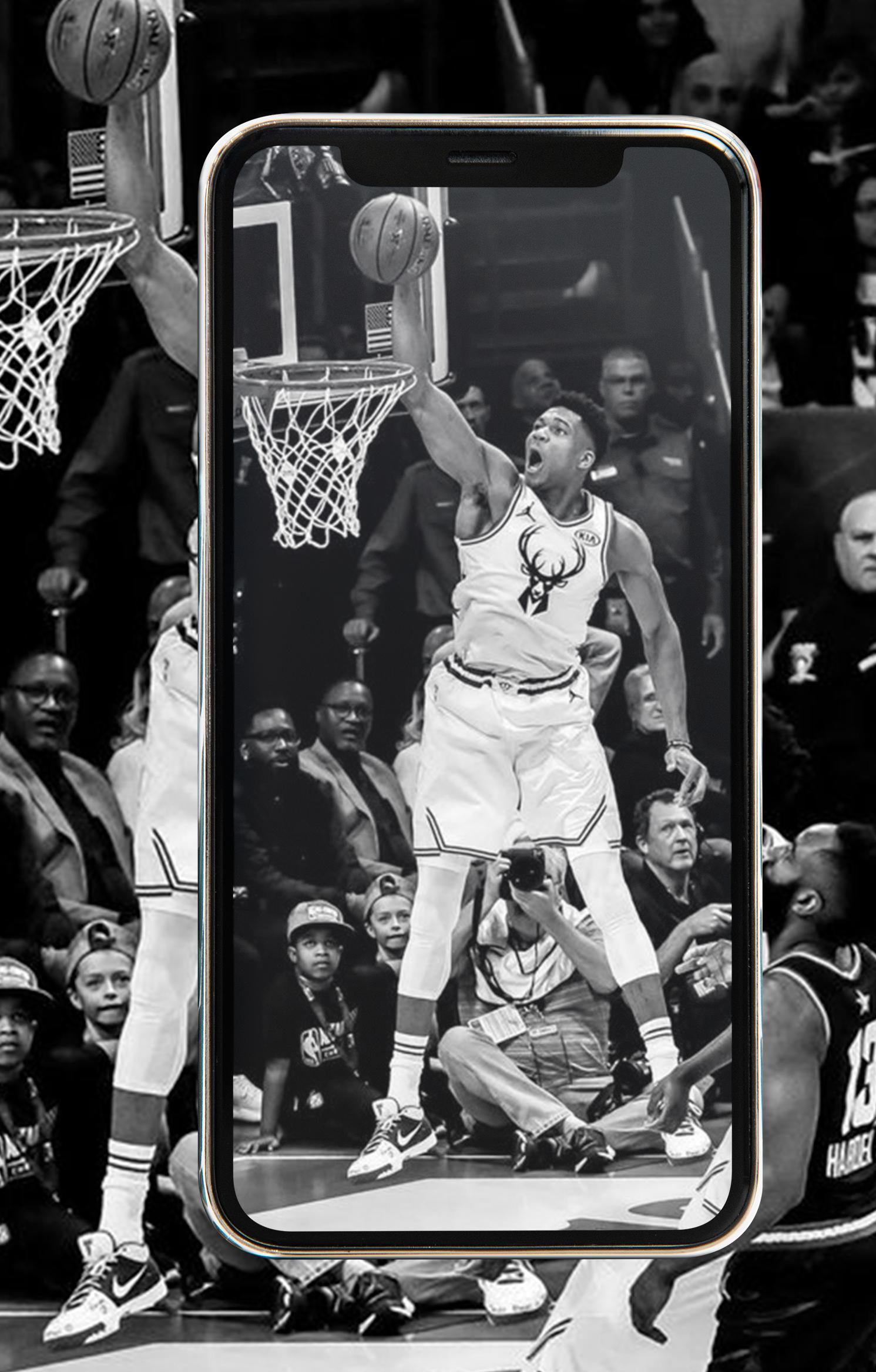 Schiacciata su Antetokounmpo, arena NBA, 1000x1322 Full HD Verticale, Smartphone