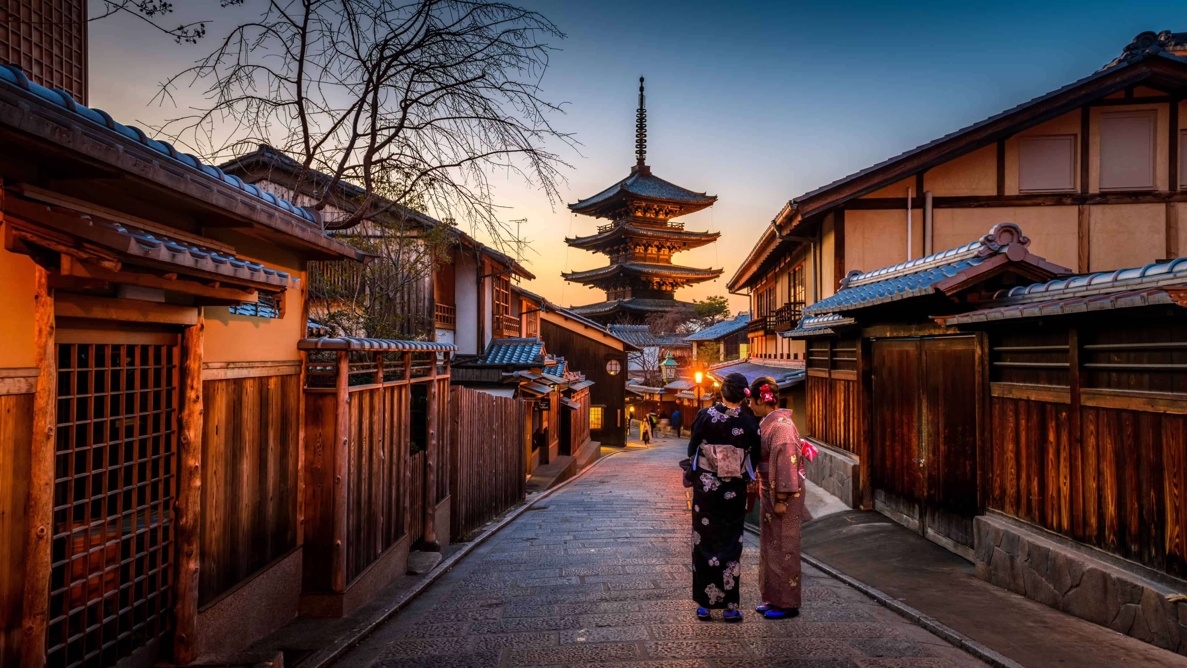 Yasaka Pagoda, Kyoto Giappone, 3840x2160 4K, Desktop 4K