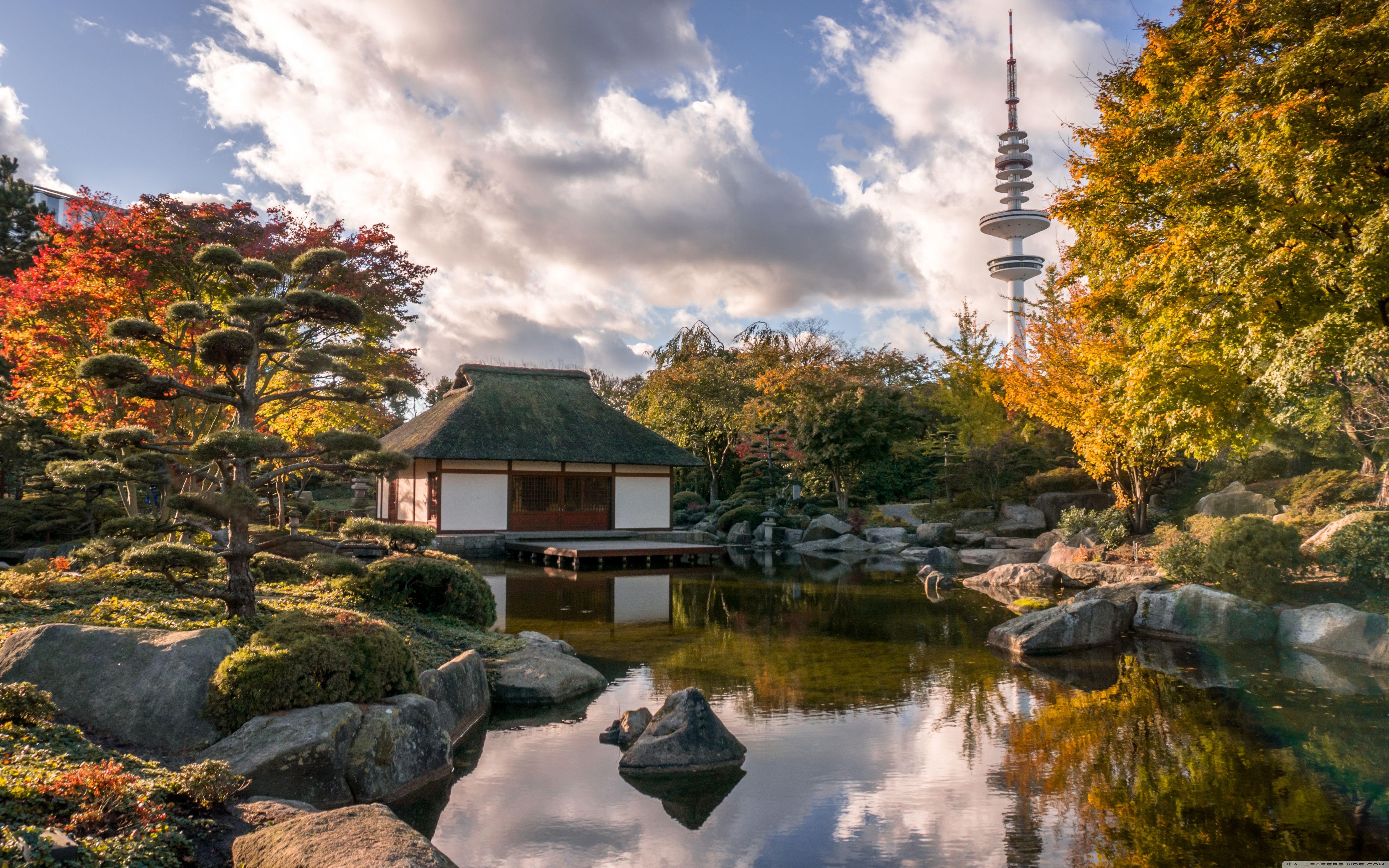 Giardino giapponese Amburgo autunno, 5120x3200 UHD, Monitor 4K