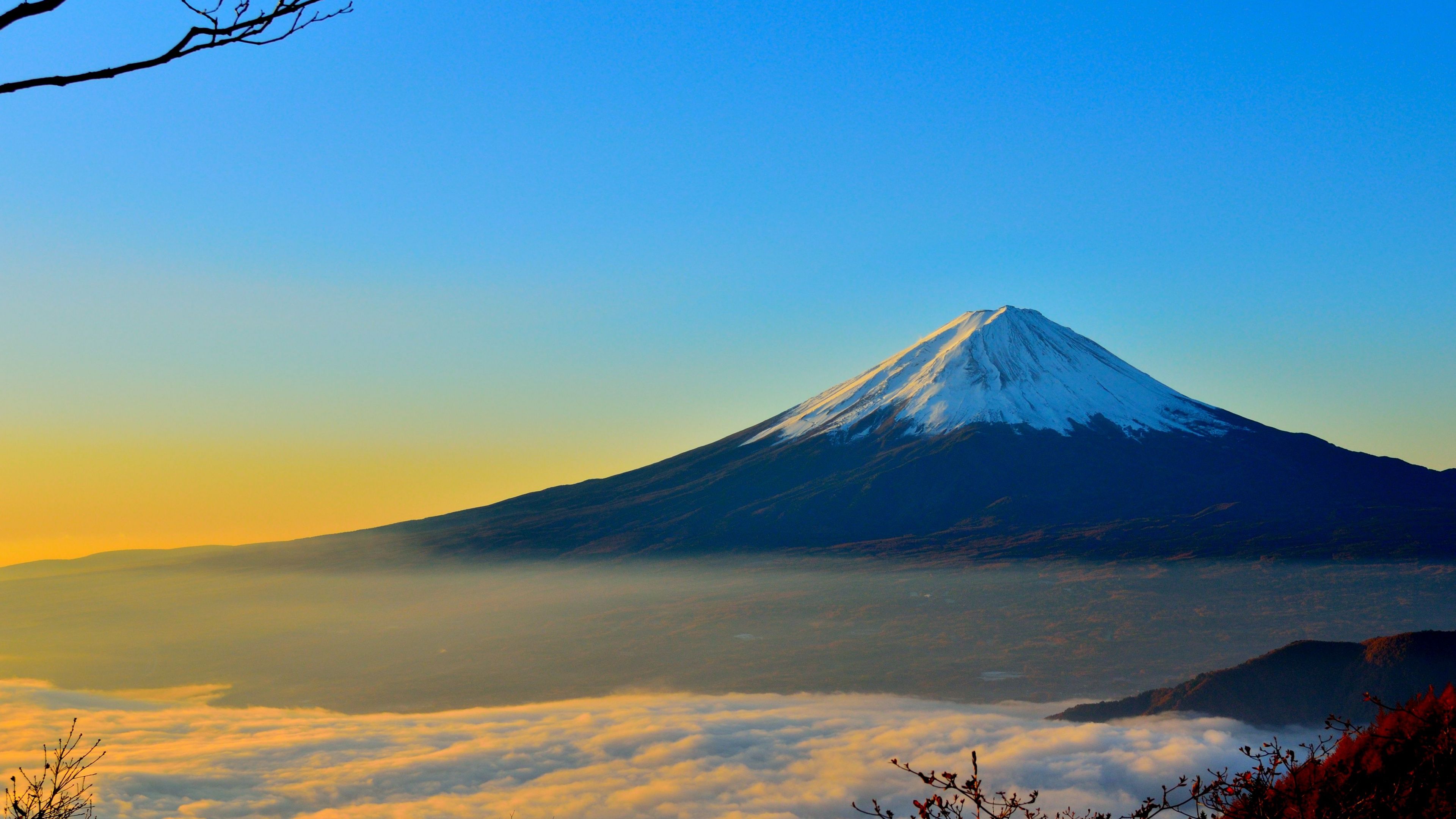 Monte Fuji all'alba, 3840x2160 Ultra HD, 4K TV