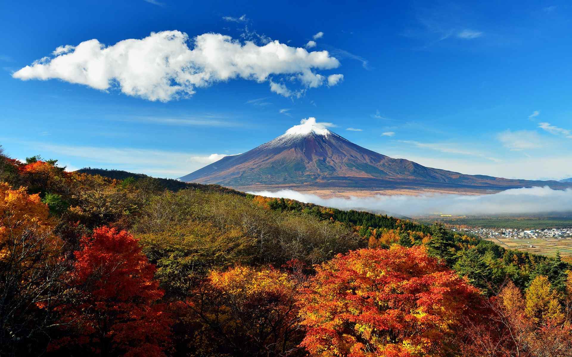 Monte Fuji autunno Giappone, 1920x1200 WUXGA, PC
